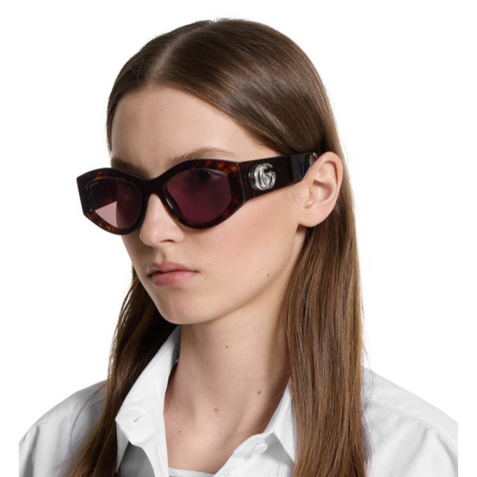 NWT Gucci GG1971SA-002 Black Silver 55mm Sunglasses Sunglasses Gucci GG1971SA 002 889652568980 Frame color Black  main image 4
