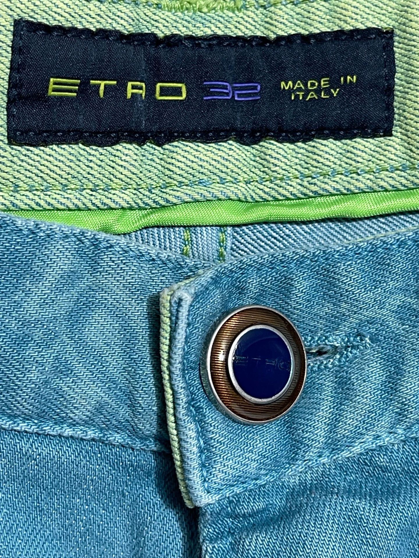 Etro Etro Cashew Print Mid-Rise Slim Jeans Size US 34 / EU 50 - 3 Thumbnail