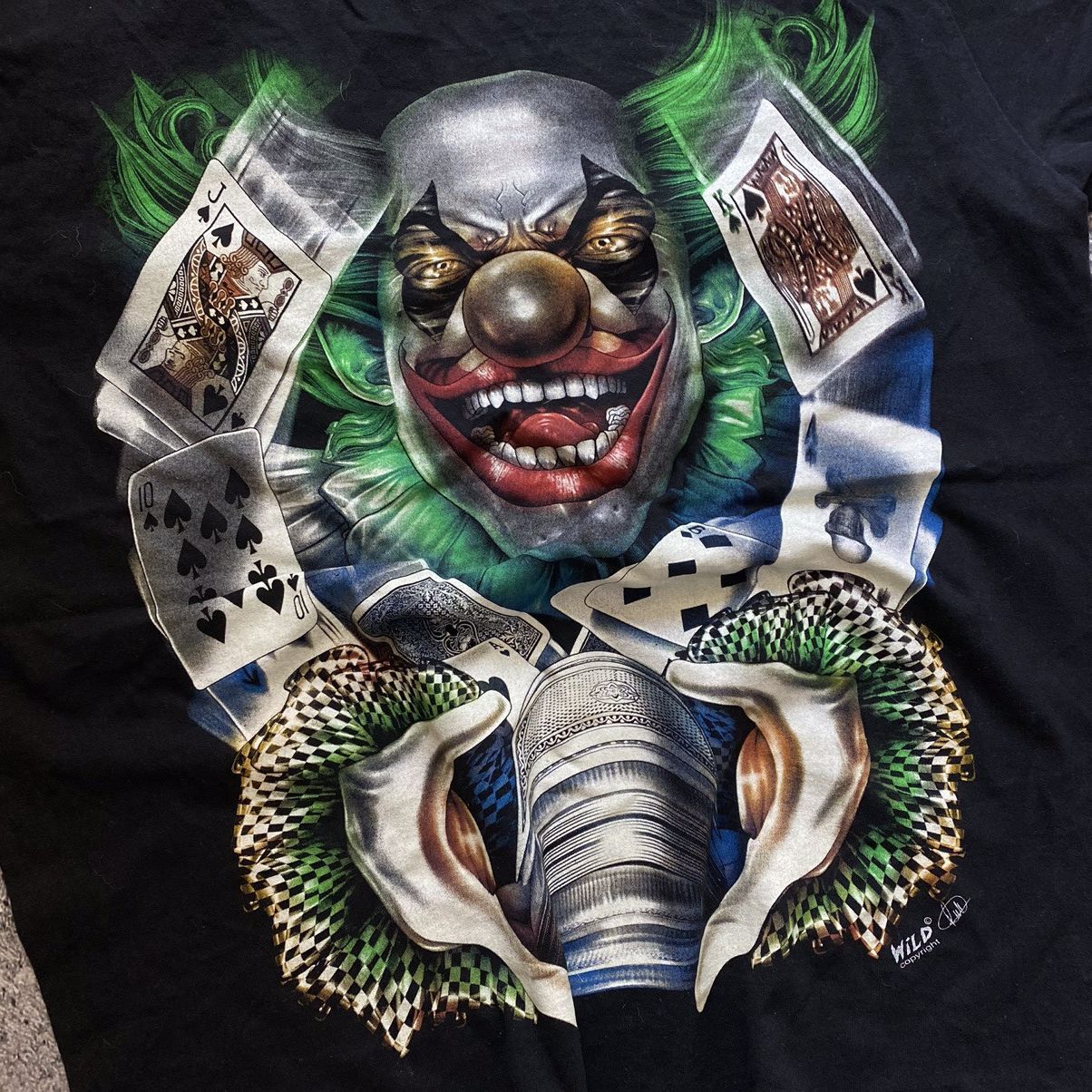 DC Comics × Vintage Vintage Joker Batman Big Logo Tshirt 3D Print Face Size US M / EU 48-50 / 2 - 6 Thumbnail