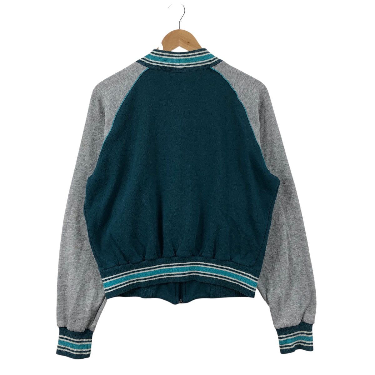 Nike Vintage 80s NIKE BLUE TAG Usa Full Zipper Sweater Size M / US 6-8 / IT 42-44 - 4 Thumbnail