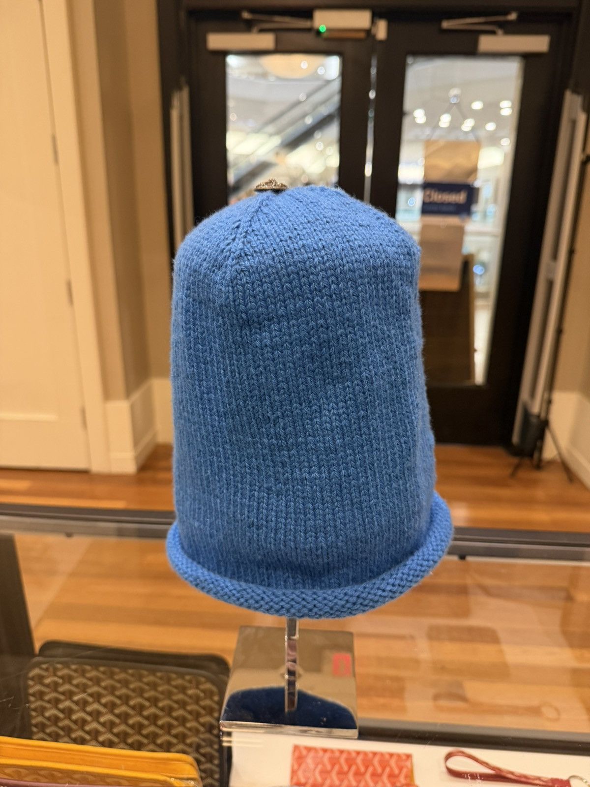 Chrome Hearts Chrome Hearts Oversized Cashmere Beanie - Blue Size ONE SIZE - 4 Thumbnail
