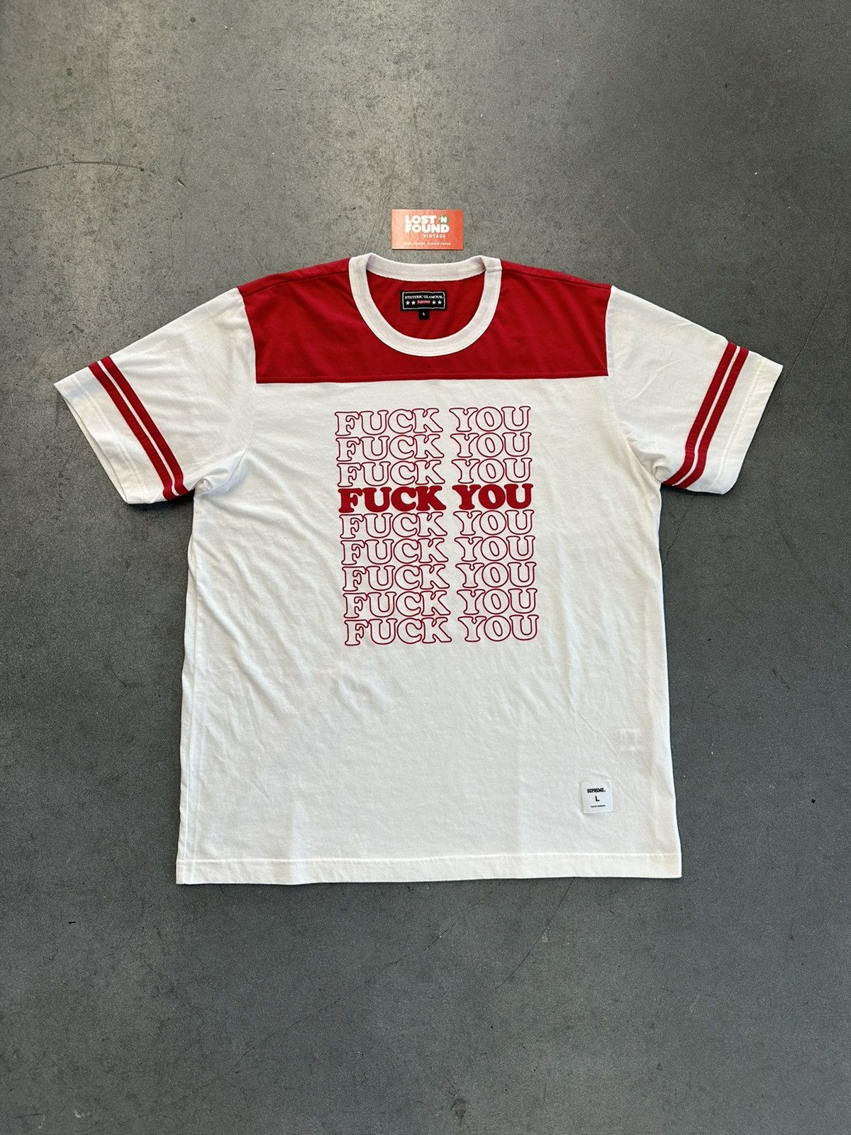 Hysteric Glamour Supreme Fuck You Football T Shirt | Grailed