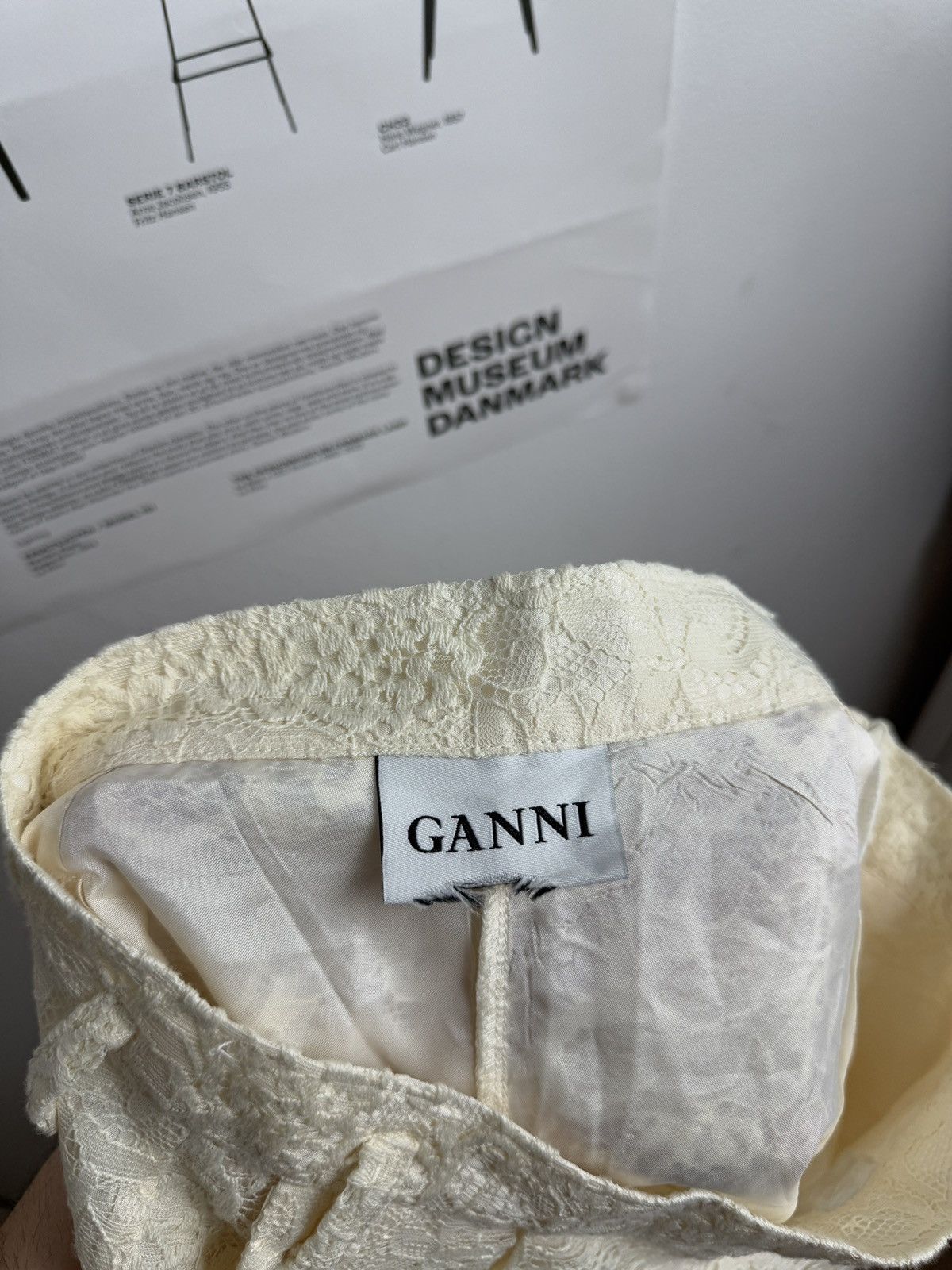 Designer × Ganni Ganni crochet festival summer pants S designer luxury trend Size 30" / US 8 / IT 44 - 6 Thumbnail