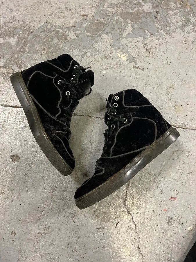 Balenciaga × Designer × Vintage Balenciaga City Black Suede Leather High Sneakers Size US 5 / EU 37 - 7 Thumbnail