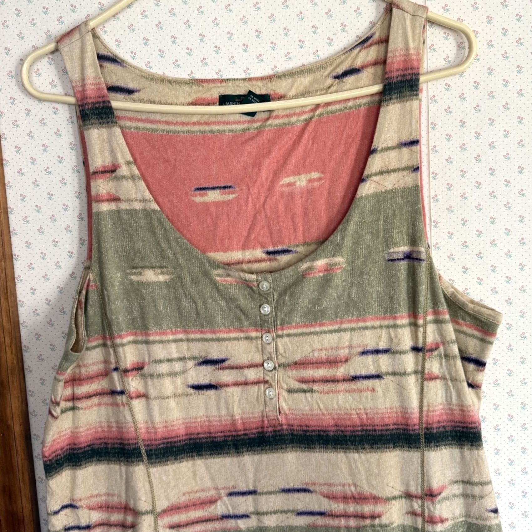 Ralph Lauren Lauren Ralph Lauren Maxi Dress Womens Large Southwestern Aztec Cowgirl Boho Long Dress Size L / US 10 / IT 46 - 4 Thumbnail