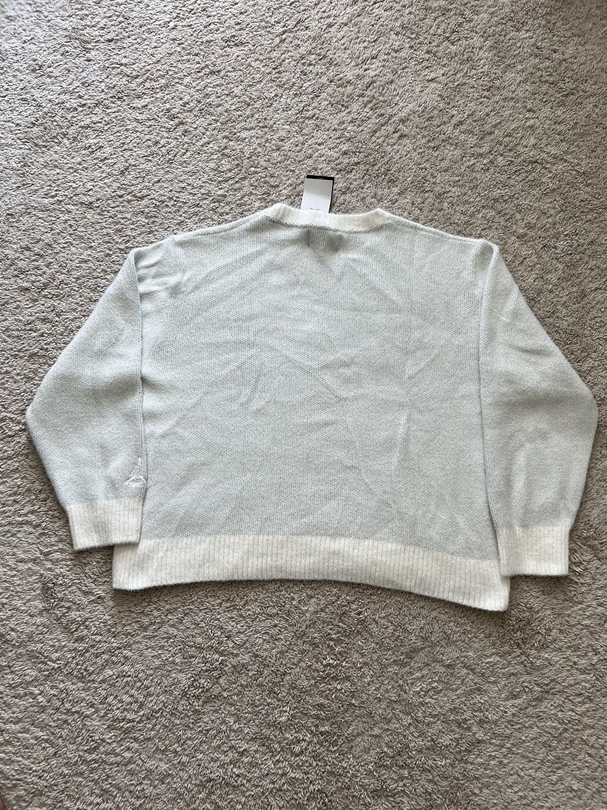 Jordan Brand Jordan Flight Heritage Crop Knit Crewneck Sweater Size US L / EU 52-54 / 3 - 7 Thumbnail