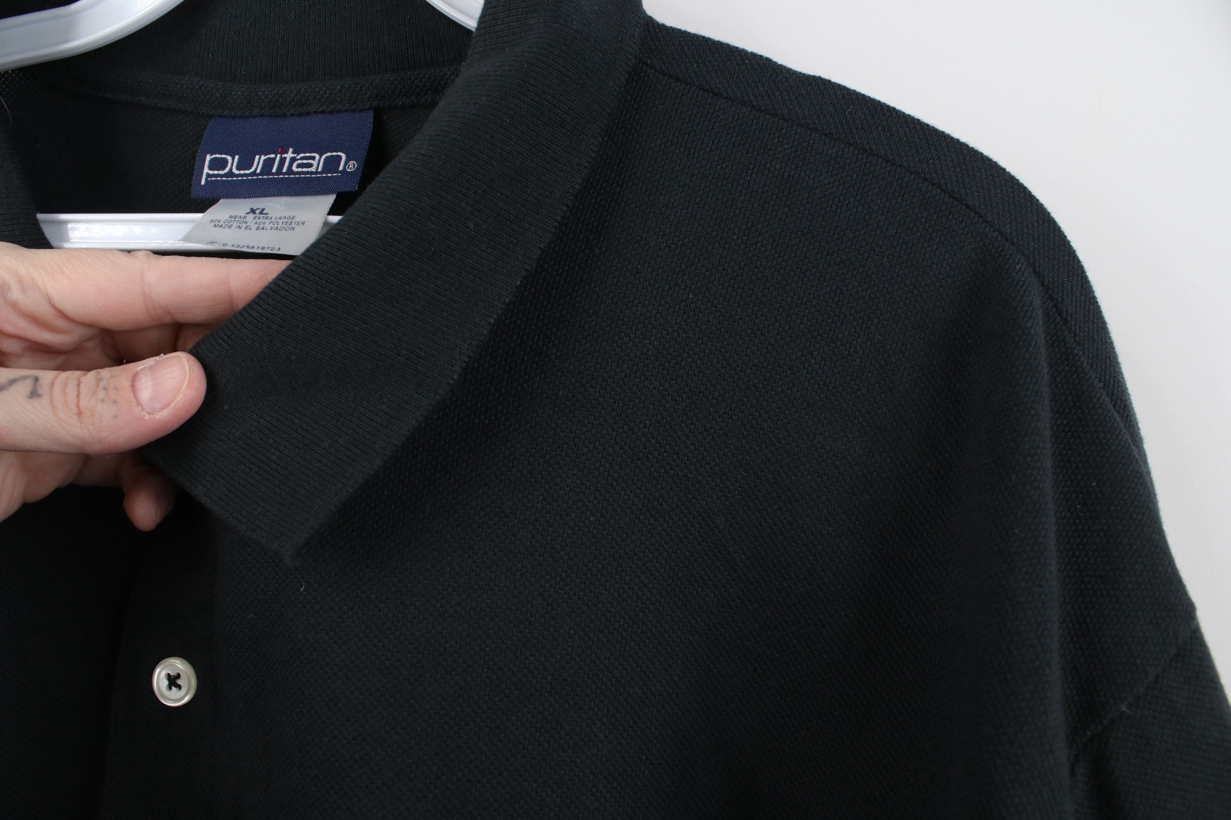 Vintage Vintage 90s Streetwear Pique Knit Golf Polo Shirt Black Size US XL / EU 56 / 4 - 5 Thumbnail