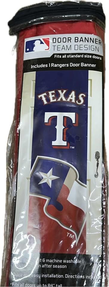 Designer Texas Rangers Door Banner MLB Size ONE SIZE - 3 Thumbnail