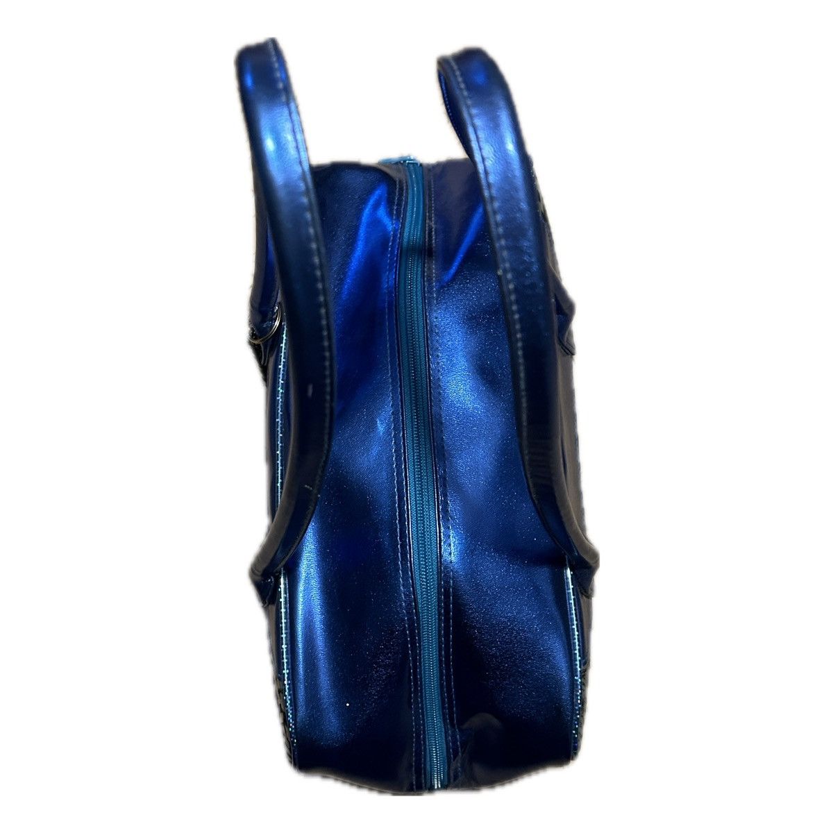 Japanese Brand × Vintage RARE Sanrio Badtz Maru Metallic Blue & Black Handbag Duffle Size ONE SIZE - 3 Thumbnail