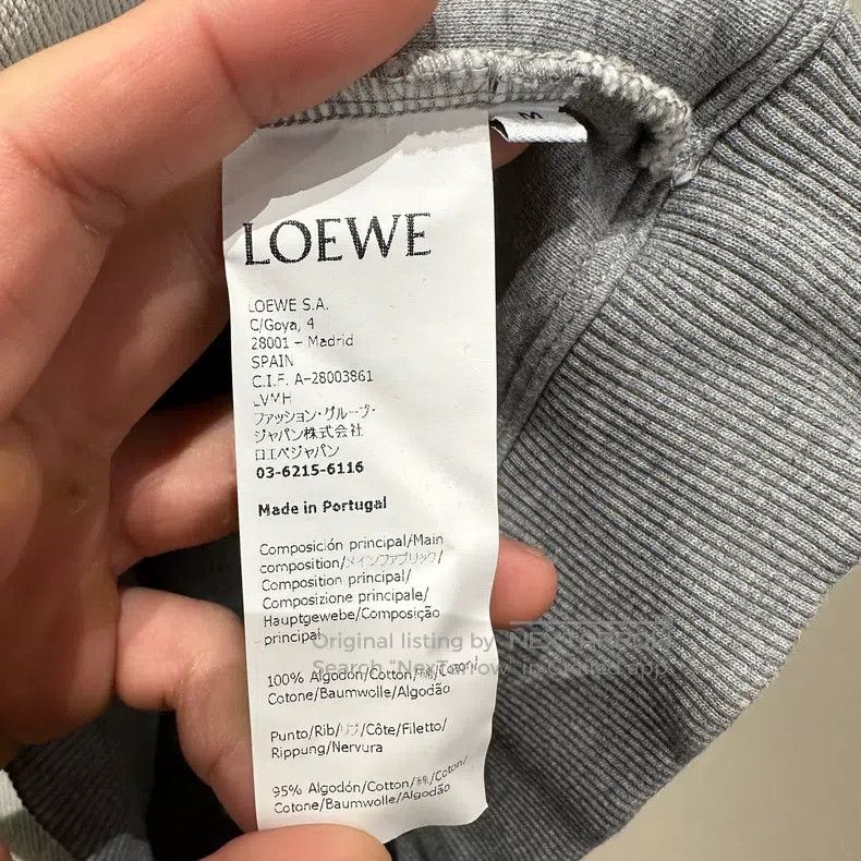 Loewe Loewe Logo Embroidered Hooded Sweatshirt Size M / US 6-8 / IT 42-44 - 4 Thumbnail