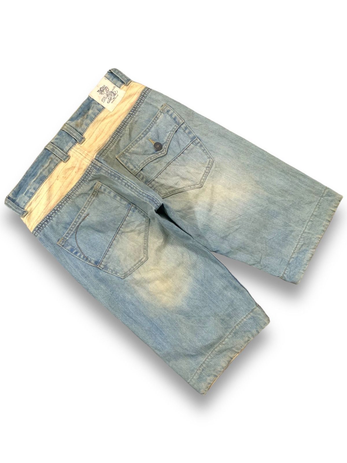14th Addiction Vintage Japanese Brand Dominate Mud Wash Grunge Jorts Denim Size US 30 / EU 46 - 5 Thumbnail