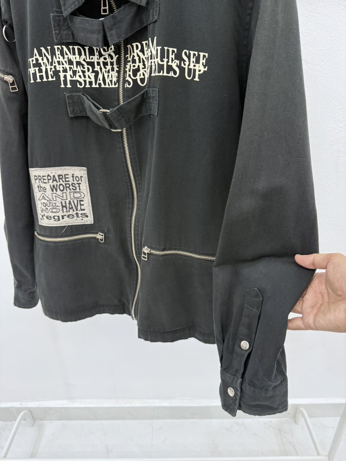 Seditionaries Vintage SLASH NUMBER Multizip Seditionaries Bondage Jacket Size US L / EU 52-54 / 3 - 7 Thumbnail