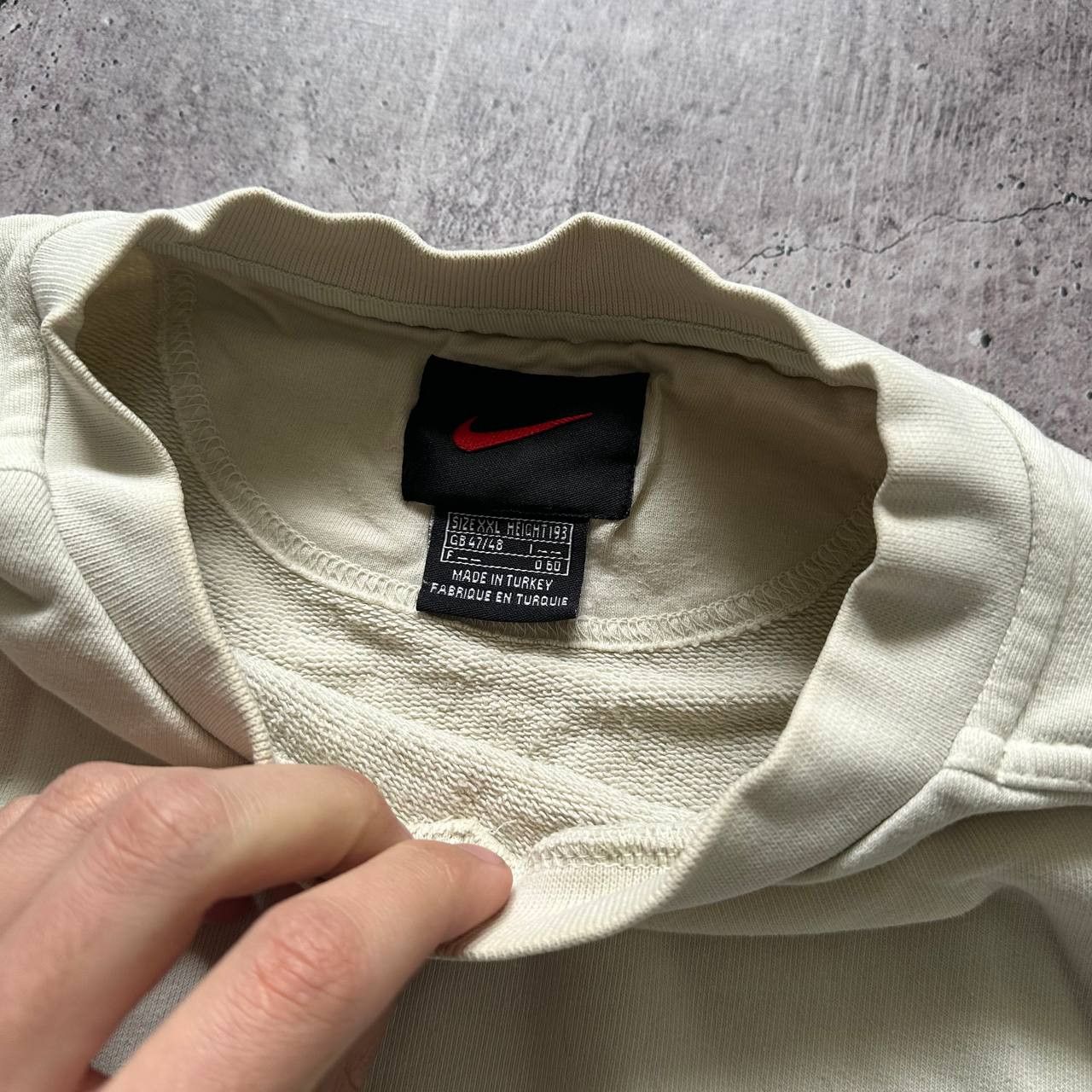 Nike Nike y2k Vintage Boxy Baggy Blank Sweatshirt Size US XXL / EU 58 / 5 - 3 Thumbnail