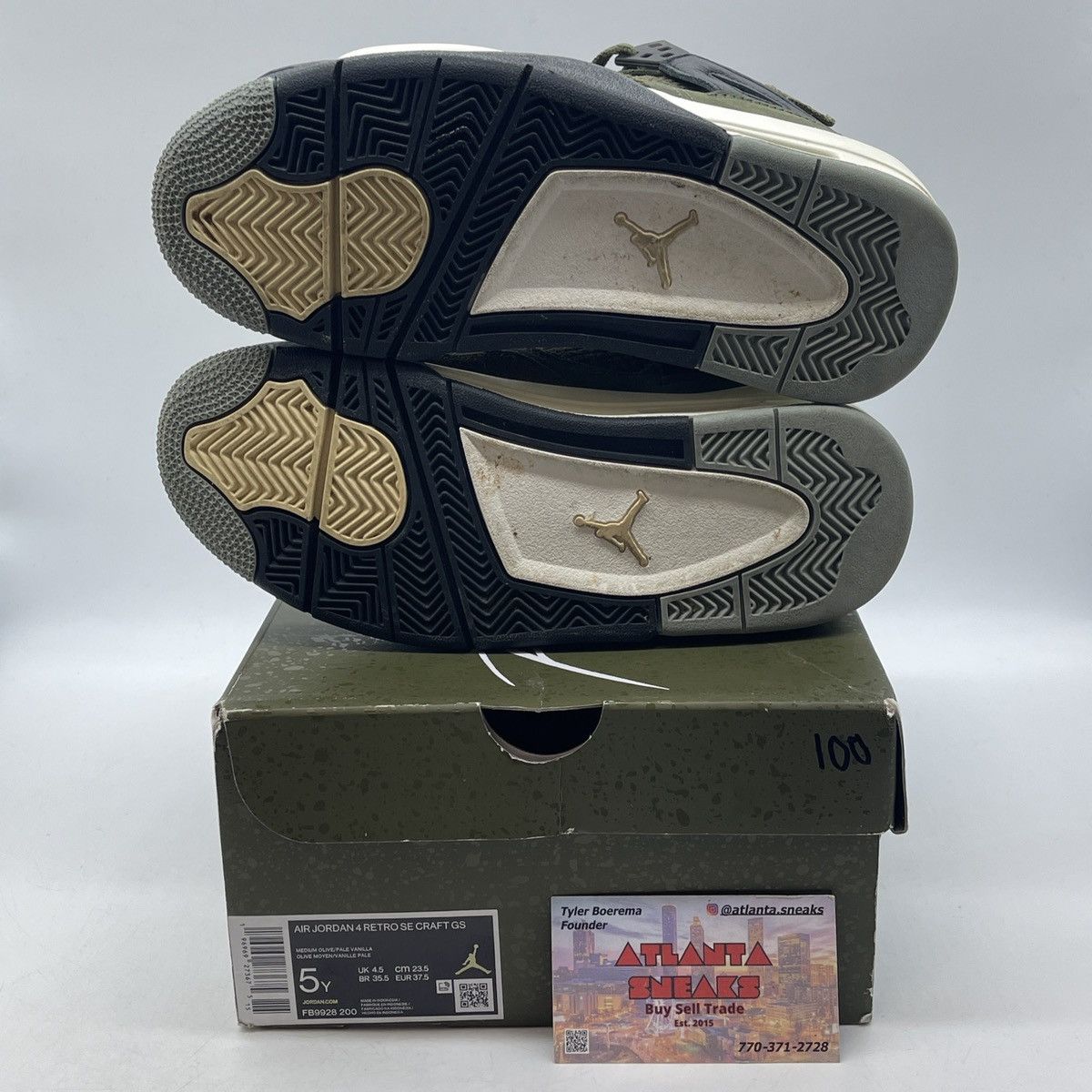 Jordan Brand Air Jordan 4 olive Size US 5 / EU 37 - 7 Thumbnail