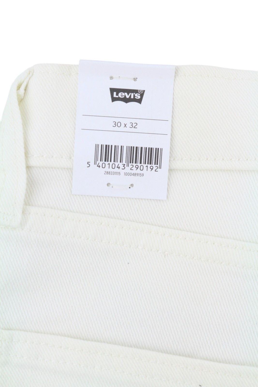 Levi's 512 W30/L32 White Big E Slim Taper Zip Jeans 87080 Size US 30 / EU 46 - 9 Thumbnail