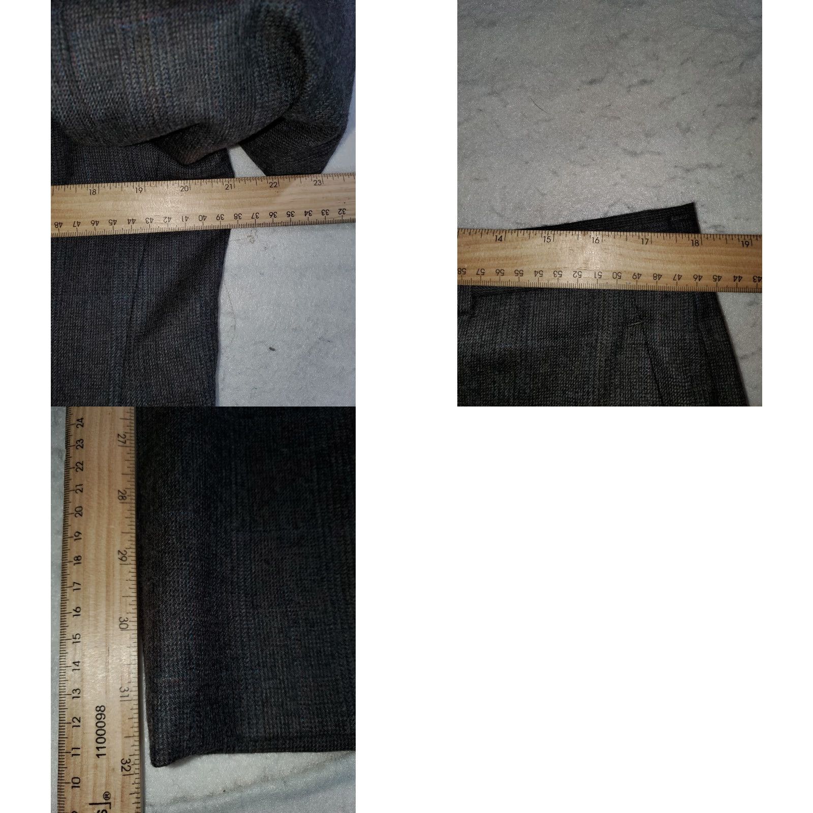 Vintage VINTAGE Austin Reed Signature 2 Piece Suit Mens Sz 42R 36x32 Pleated Gray Check Wool 2 Piece Blazer Classic Suit Mens Size 42R - 9 Thumbnail