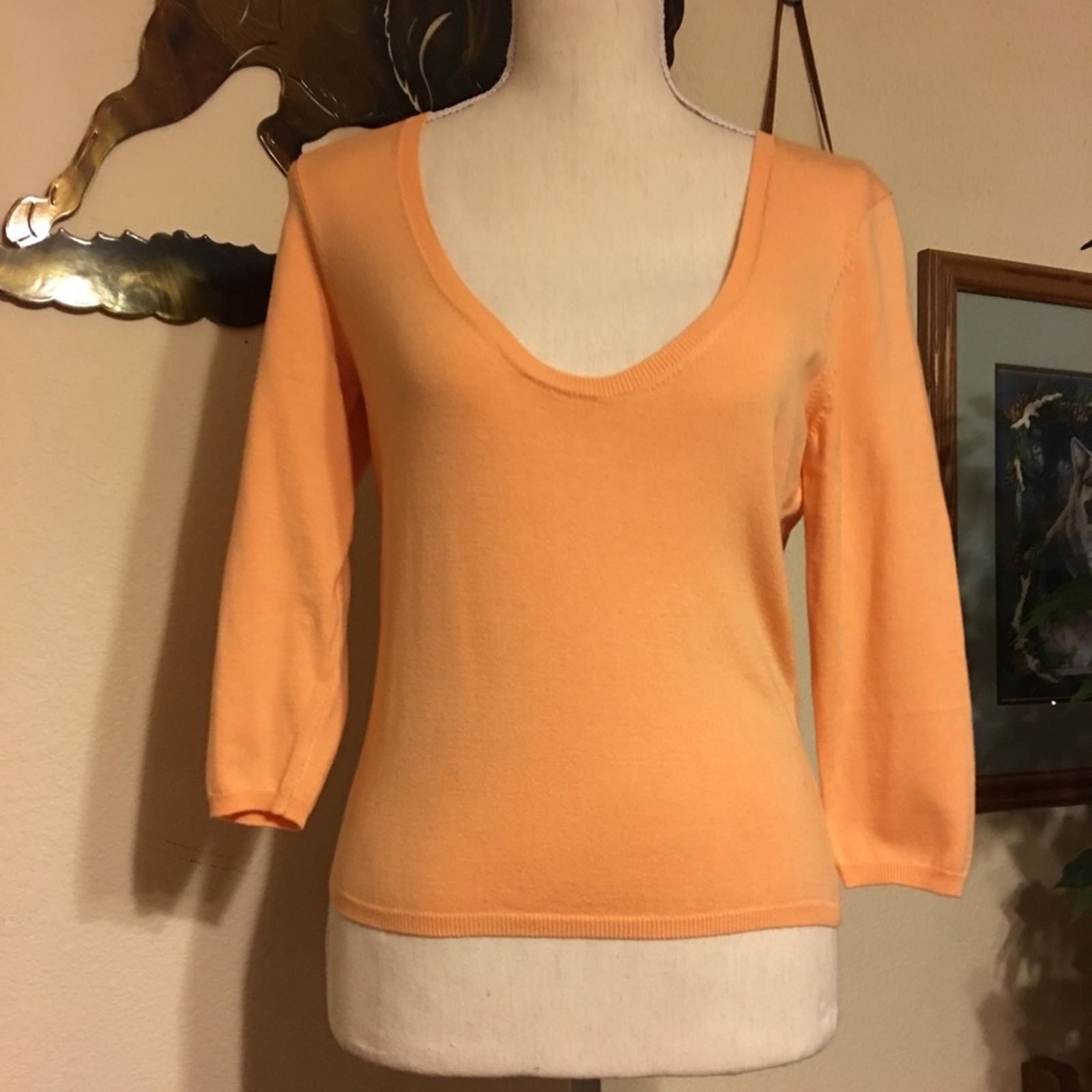 Other Moda international peach silk sweater NWT S Size S / US 4 / IT 40 - 1 Thumbnail