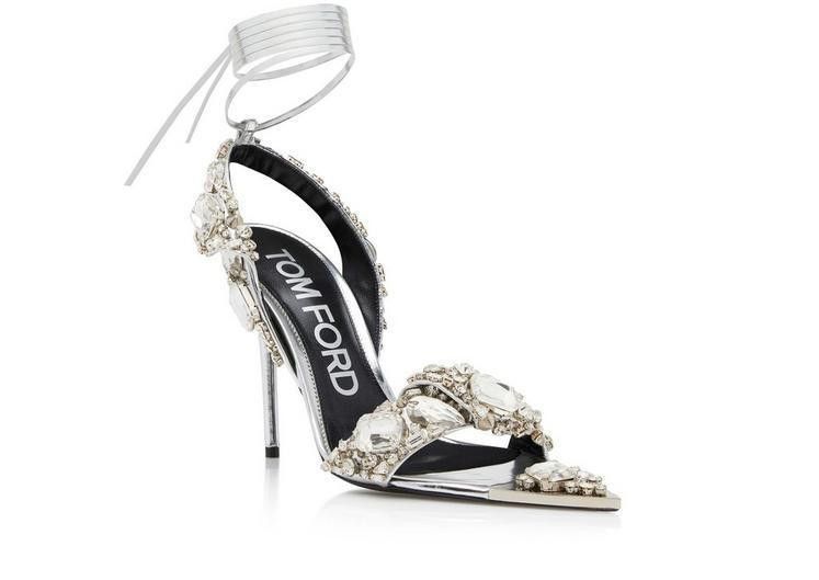 Tom Ford o1w1db11224 W3256 Sandals in Silver Size US 12 / IT 42 - 2 Thumbnail
