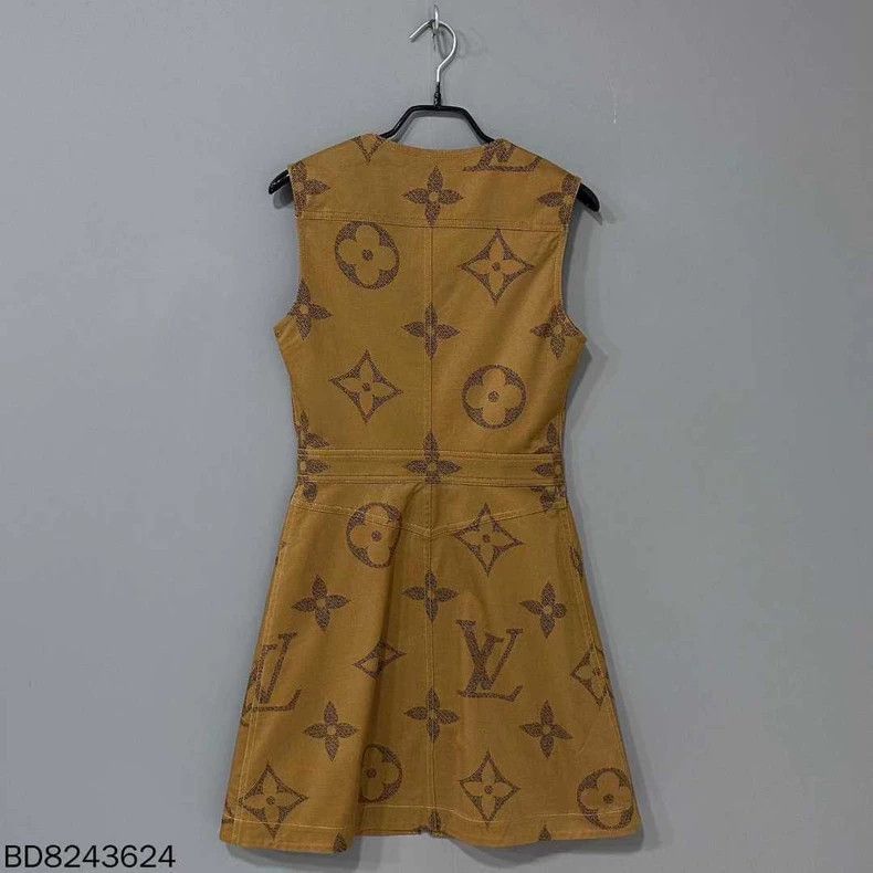 Louis Vuitton Louis Vuitton Dress with full print of old flower logo dre Size XS / US 0-2 / IT 36-38 - 3 Thumbnail