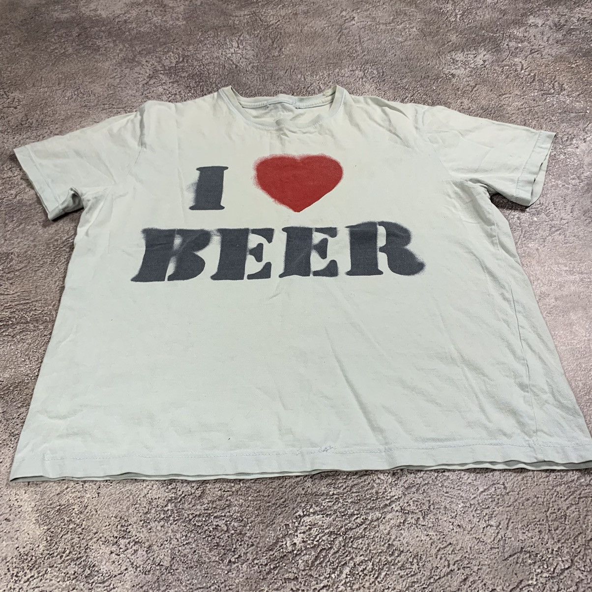 Vintage Vintage Y2K Graphic Tee I Love Beer Slogan Funny Streetwear Size US M / EU 48-50 / 2 - 2 Thumbnail