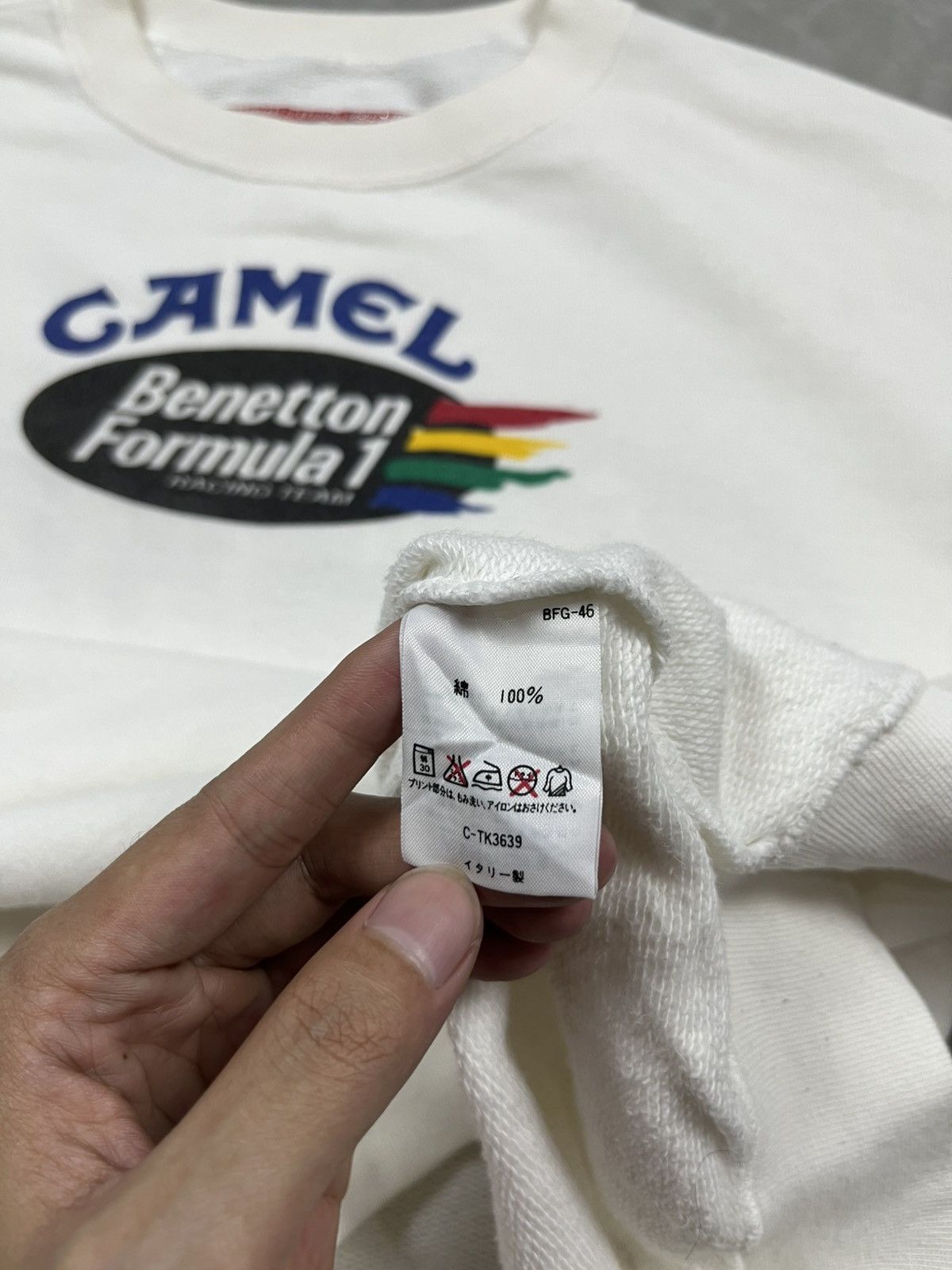 Benetton 90s Benetton Camel F1 racing team sweatshirt Size US L / EU 52-54 / 3 - 7 Thumbnail