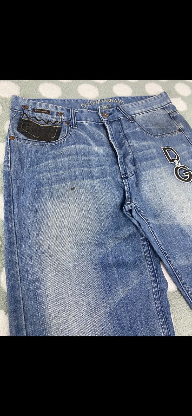 Dolce & Gabbana VINTAGE Y2K-era DOLCE &GABBANA JEANS BUTTONFLY Size US 34 / EU 50 - 10 Thumbnail