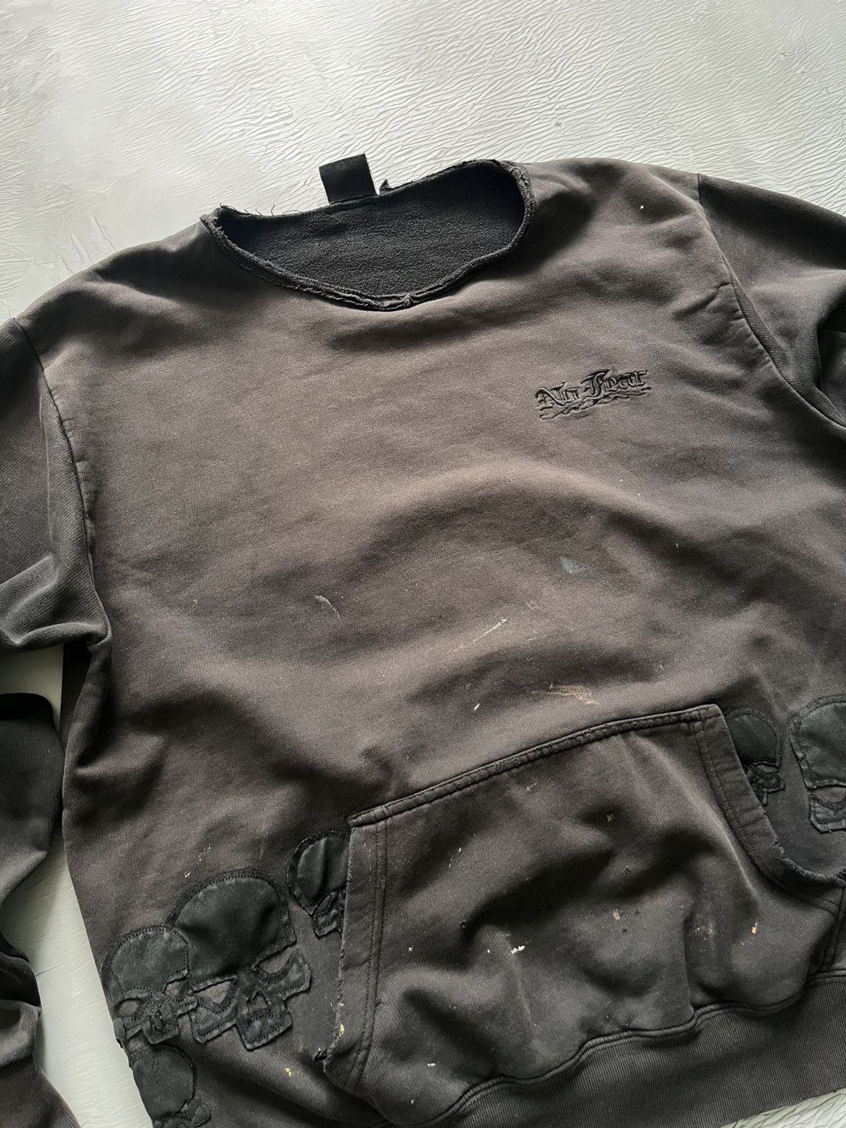 No Fear 💀 No Fear Skeleton Vintage Streetwear Sweatshirt Black Size US L / EU 52-54 / 3 - 6 Thumbnail