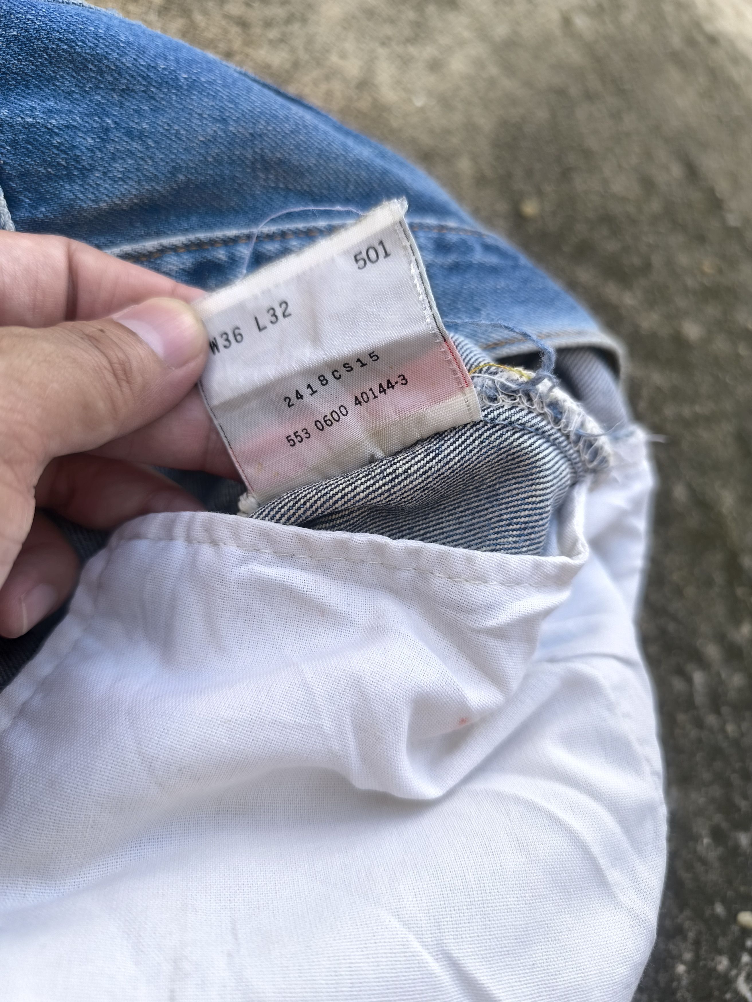 Levi's × Vintage 90s VINTAGE LEVIS 501 made in USA Size US 34 / EU 50 - 7 Thumbnail