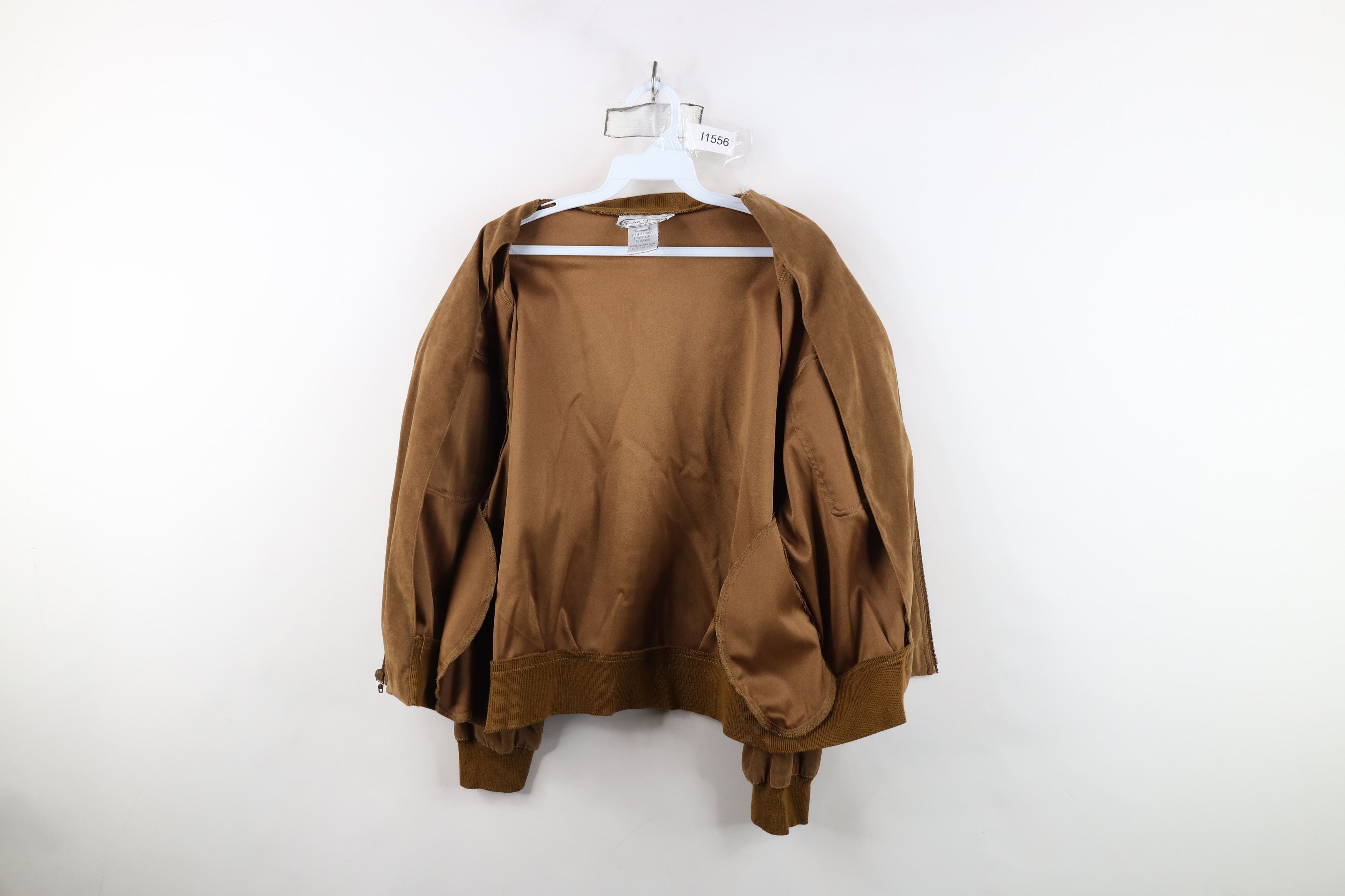 Vintage Vintage 70s Streetwear Microfiber Cafe Racer Bomber Jacket Size US M / EU 48-50 / 2 - 10 Thumbnail