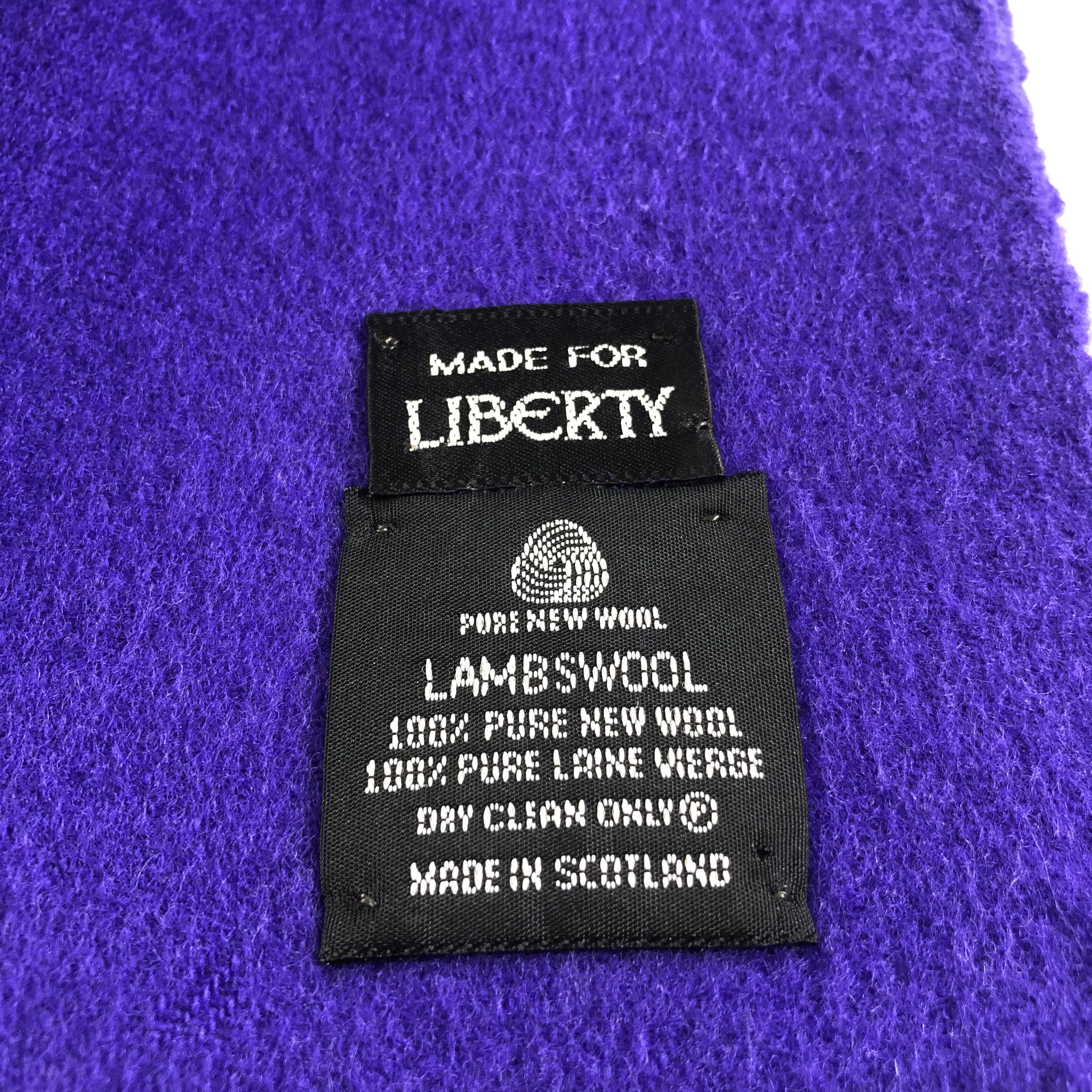 Liberty Liberty Plain Wool Scarf Muffler Neckwear V2305 Size ONE SIZE - 5 Thumbnail