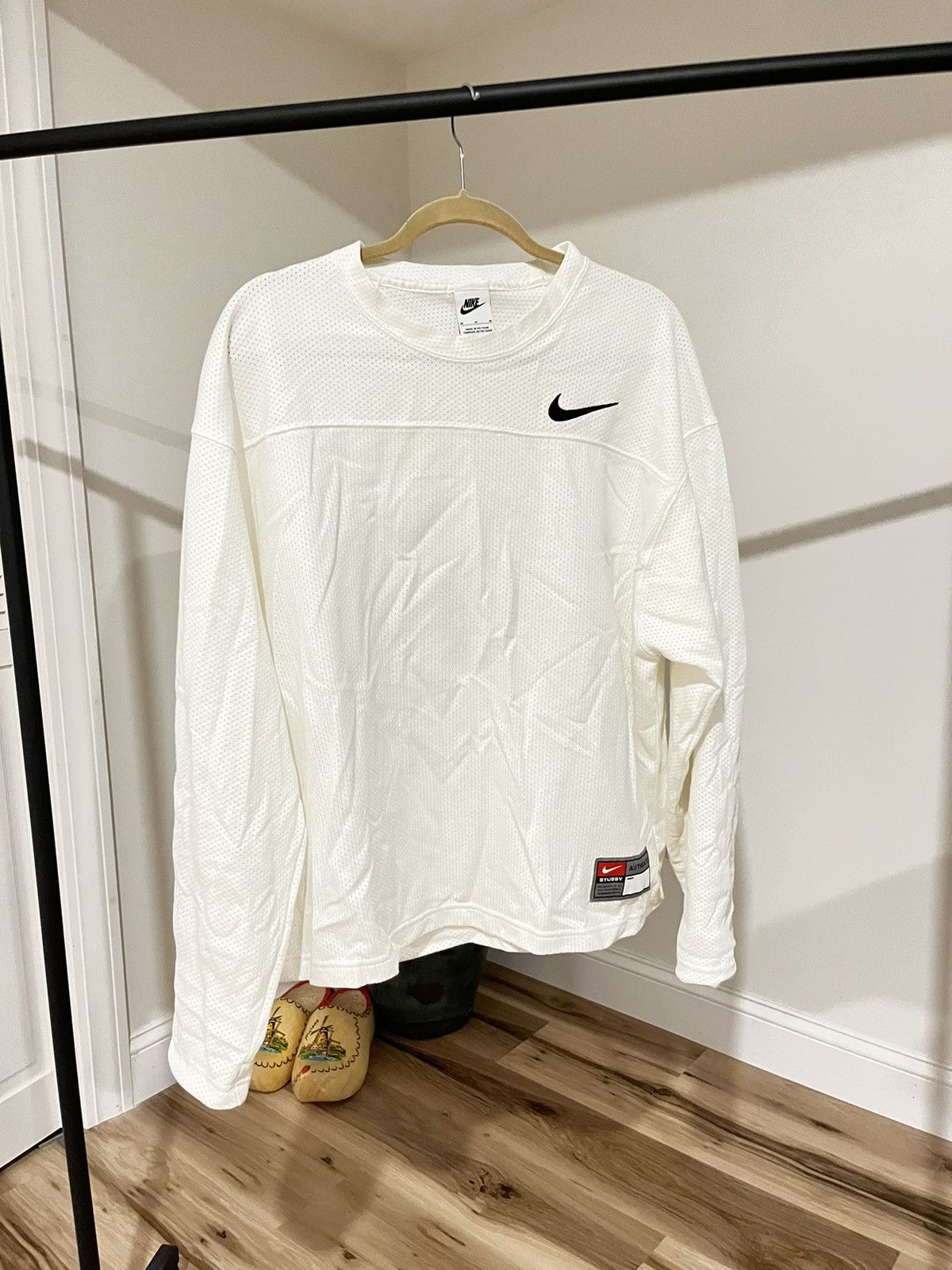 Nike × Stussy Stussy x Nike Dri-FIT Mesh Jersey – (Medium) – Sail – New Size US M / EU 48-50 / 2 - 2 Thumbnail