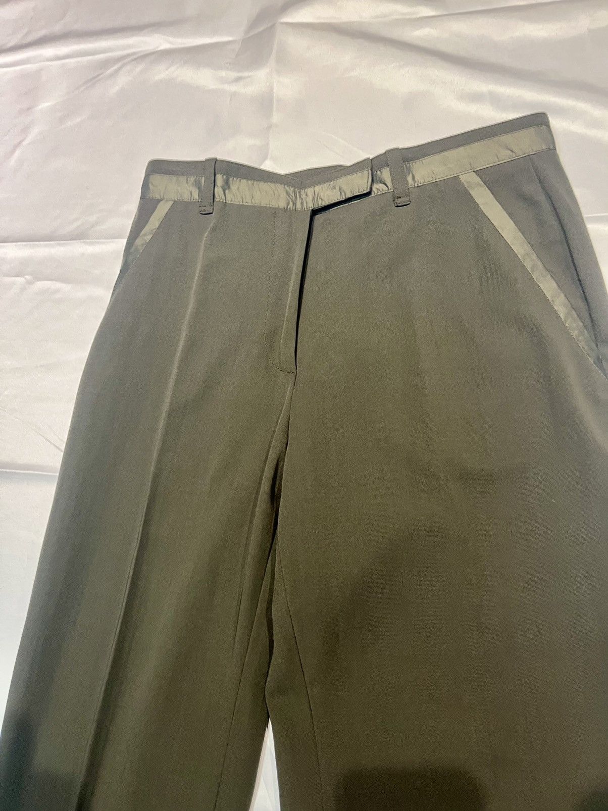 Iro × Vintage Iro Vintage Green Trousers 90s Size US 38 / EU 54 - 2 Thumbnail