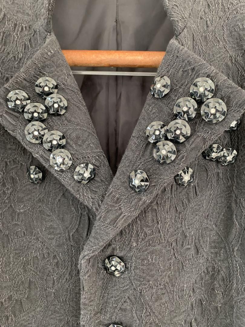 Yohji Yamamoto POUR HOMME 15ss look23 multi buttonJagger pattern coat Size US L / EU 52-54 / 3 - 3 Thumbnail