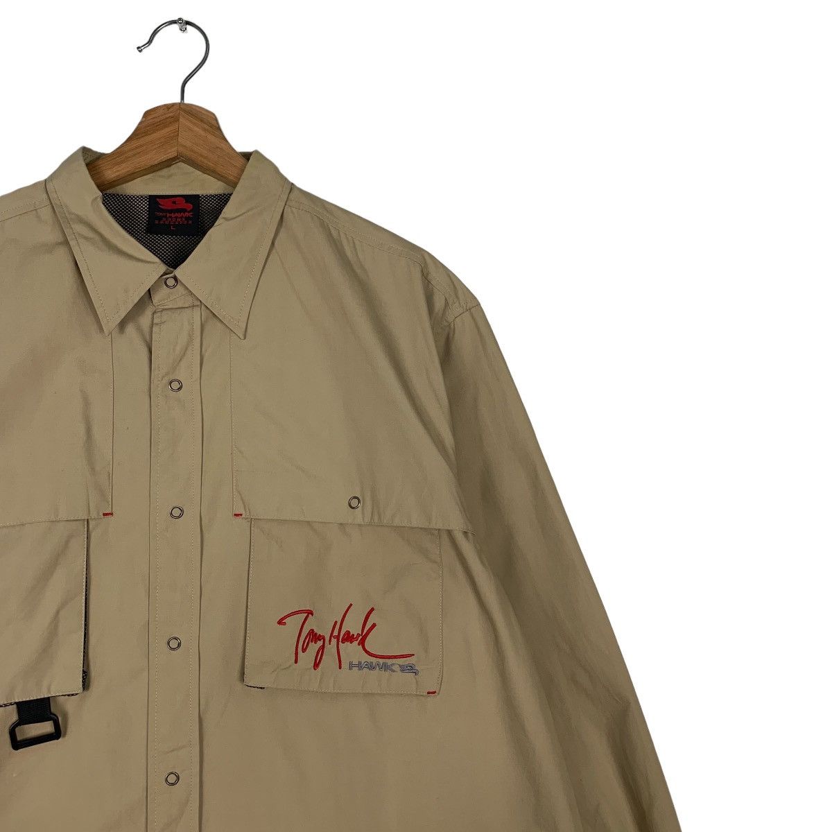 Tony Hawk TONY HOWK Skate Boarding Snap Button Shirt #0243-C11 Size US L / EU 52-54 / 3 - 6 Thumbnail