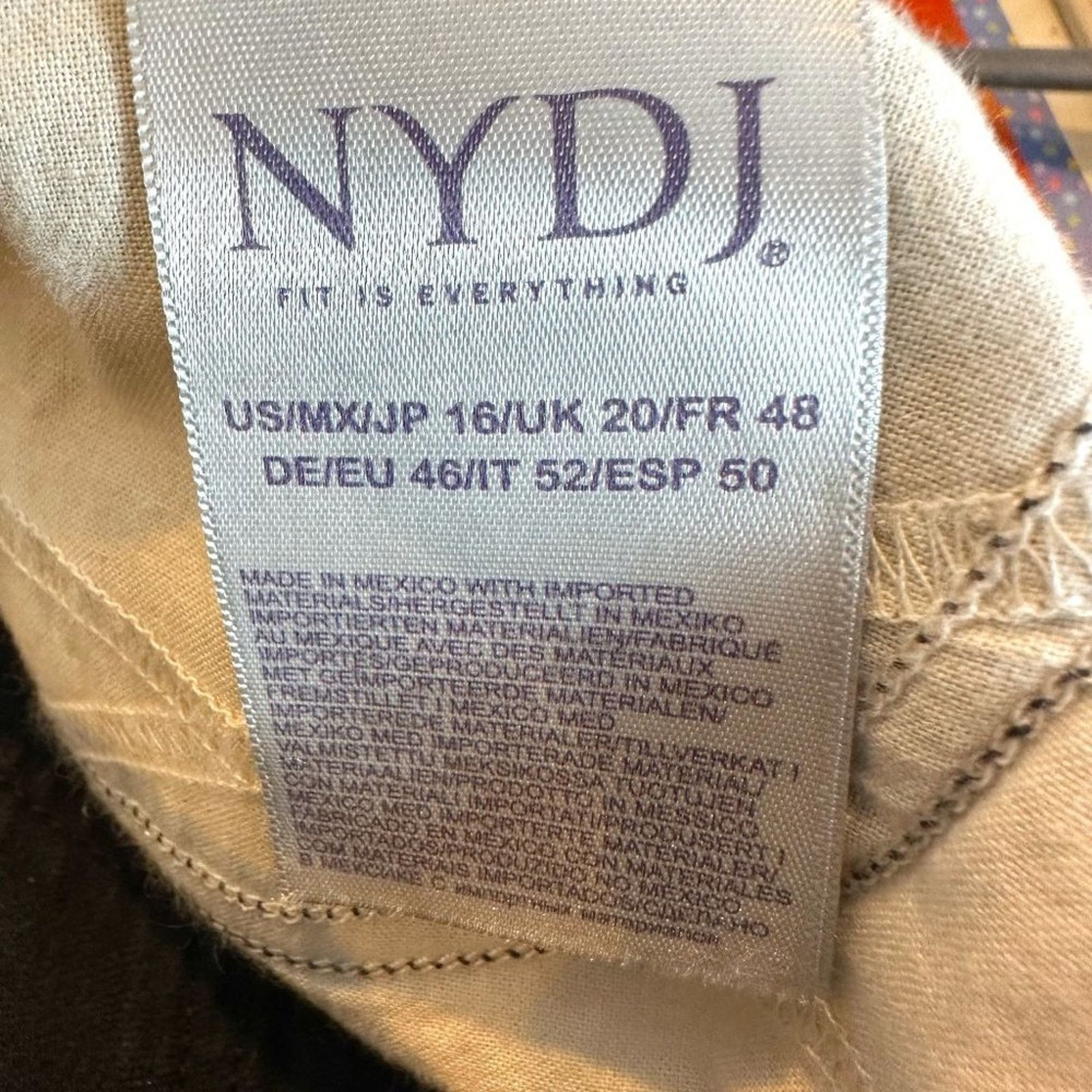 NYDJ NYDJ Marilyn Lift Tuck Technology Straight Jeans Black 16 Size 38" / US 16 / IT 52 - 12 Thumbnail