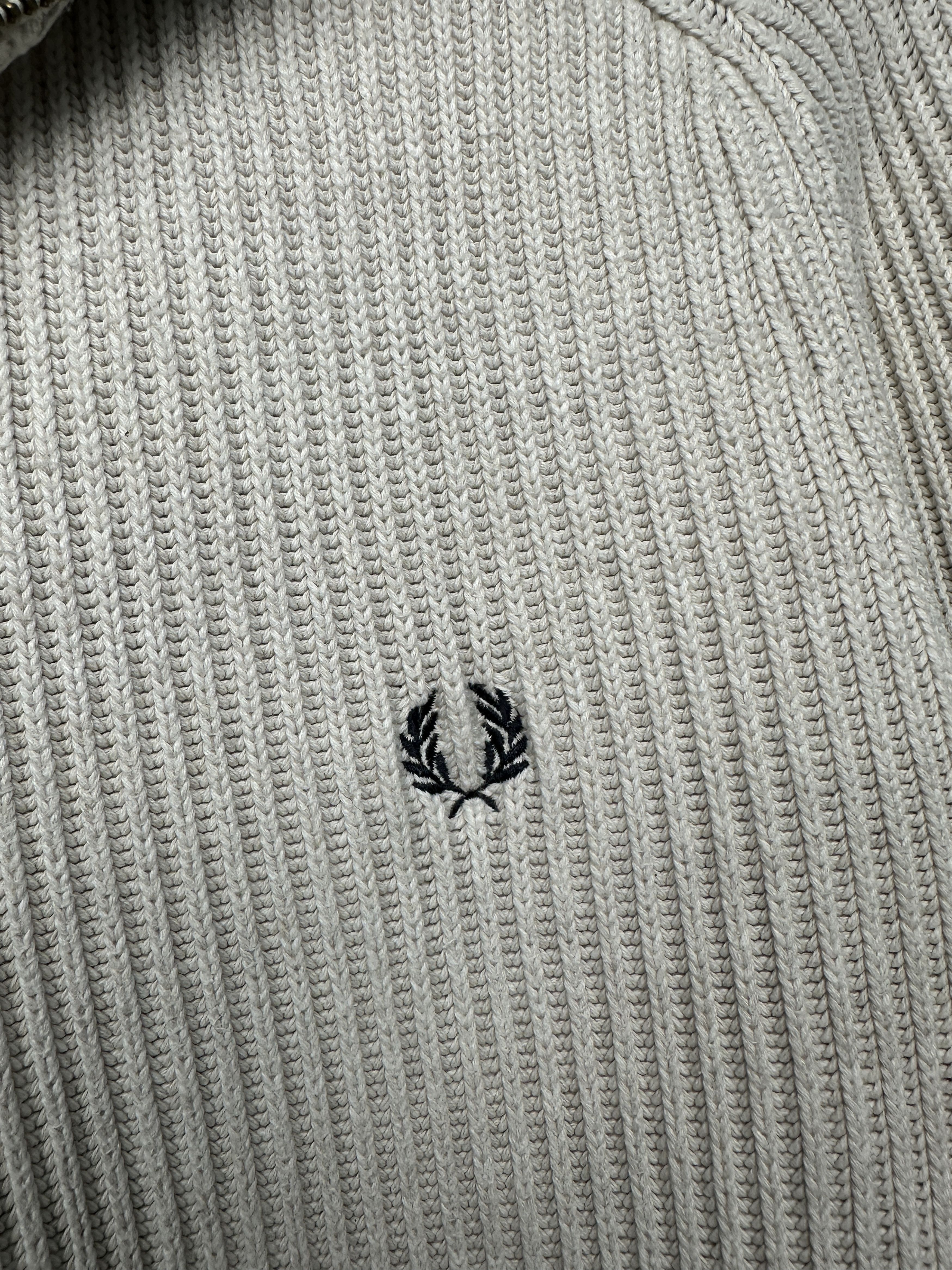 Fred Perry Fred Perry Vintage Mens Full Zip Knit Sweater Size US S / EU 44-46 / 1 - 3 Thumbnail
