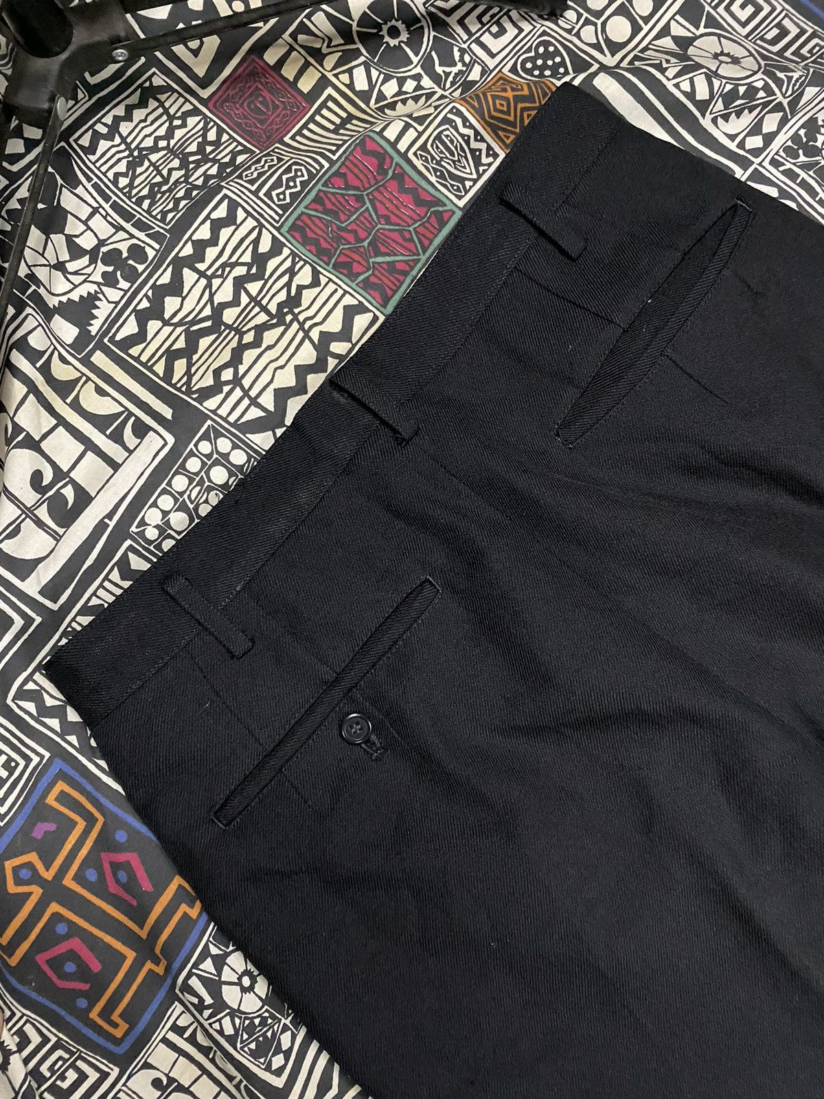 Yohji Yamamoto 80s Yohji Yamamoto Y’s for men Baggy Leg Black Wool Trousers Size US 30 / EU 46 - 8 Thumbnail
