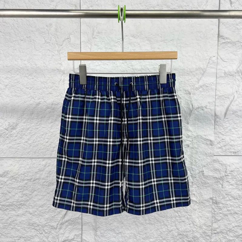Burberry Burberry Men's Blue Checkered Cotton Shorts Size US 26 / EU 42 - 1 Thumbnail