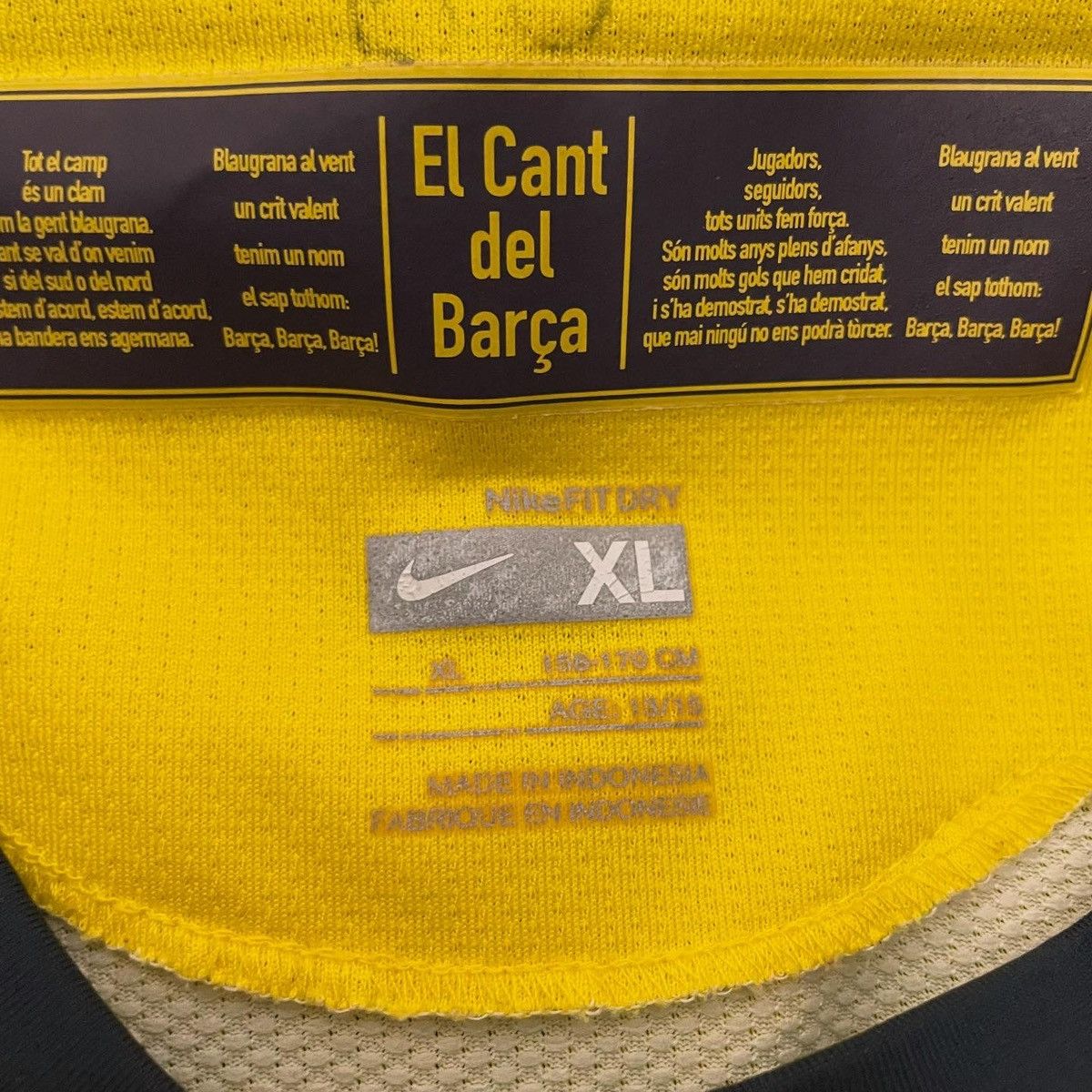 Nike × Vintage Nike FC Barcelona 2008/10 Away Soccer Jersey Size S Size US S / EU 44-46 / 1 - 3 Thumbnail