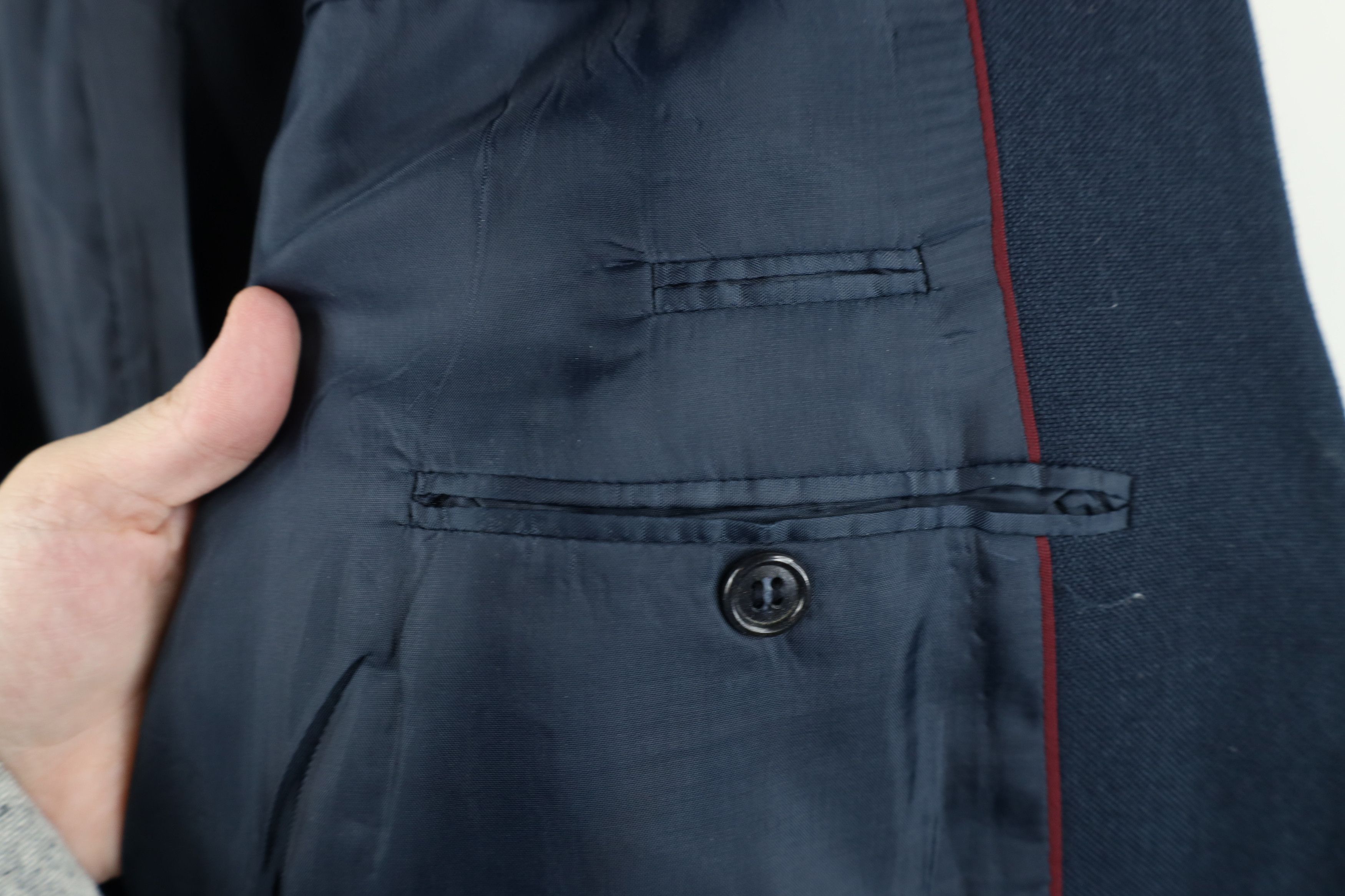 Vintage Vintage 90s Streetwear Button Suit Coat Blazer Jacket Blue Size US XXL / EU 58 / 5 - 13 Thumbnail
