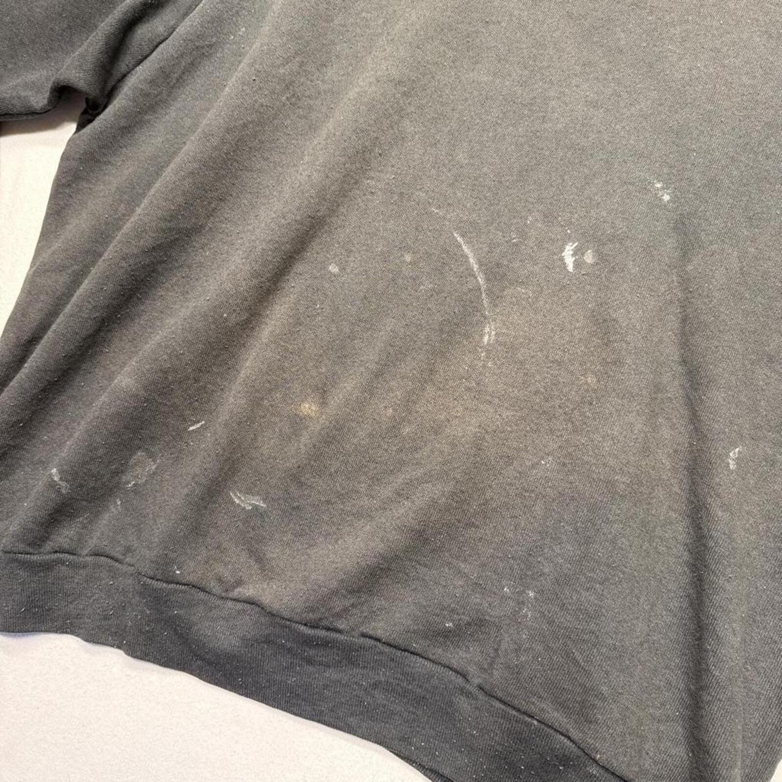 Other Vintage thrashed 90s black blank crewneck sweatshirt Size US XL / EU 56 / 4 - 4 Thumbnail