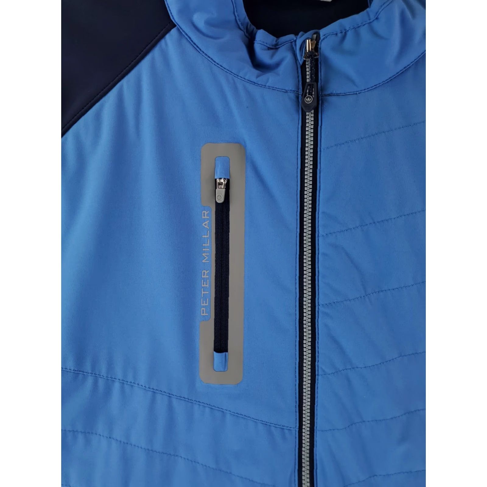 Peter Millar Peter Millar Jacket Merge Elite Performance Golf Blue Mens 2XL XXL Windbreaker Brand Jacket Men Blue 2XL Size US XXL / EU 58 / 5 - 2 Thumbnail