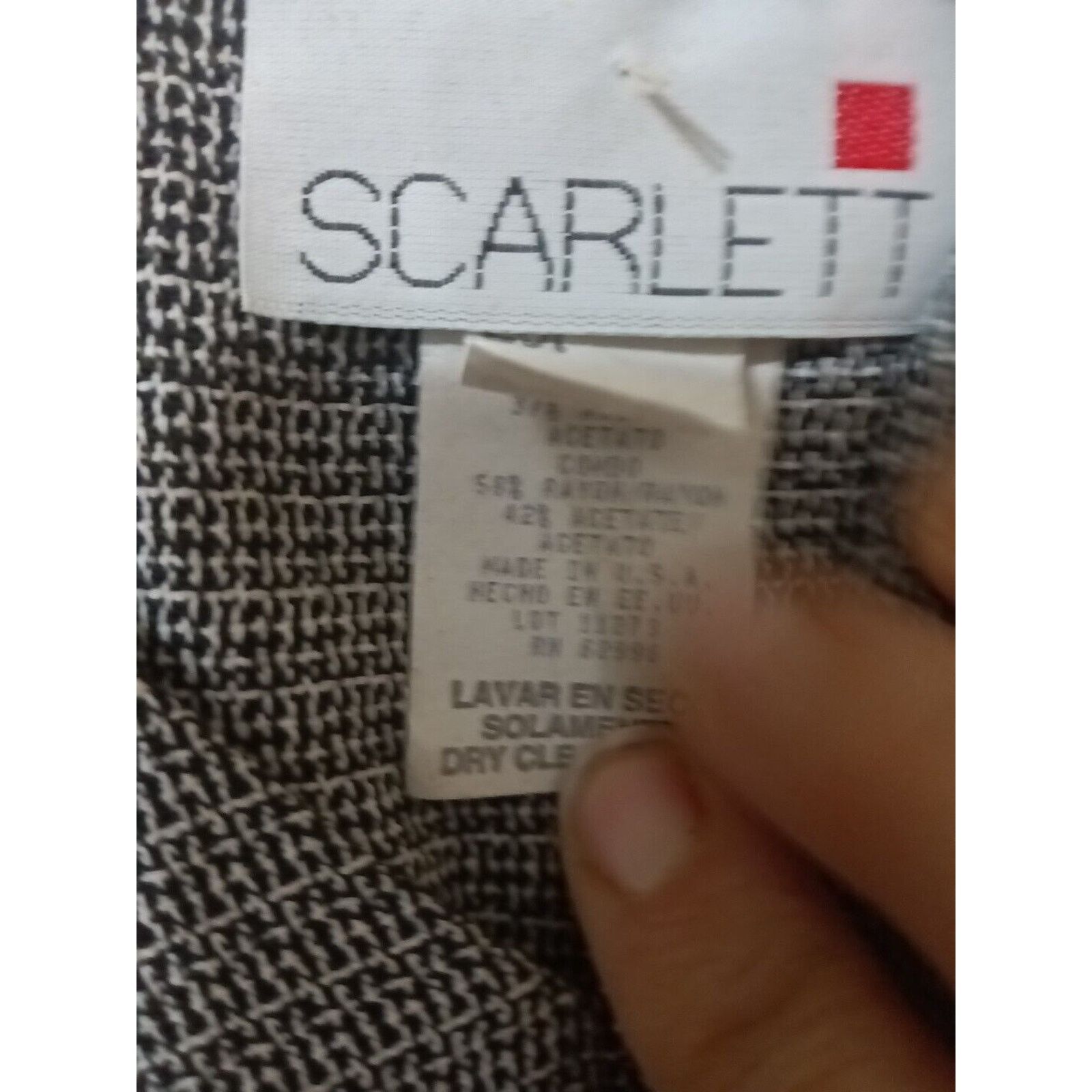 Other Scarlett Women Vintage Dress, Size 7-8 Black And White #k132 Size M / US 6-8 / IT 42-44 - 5 Thumbnail