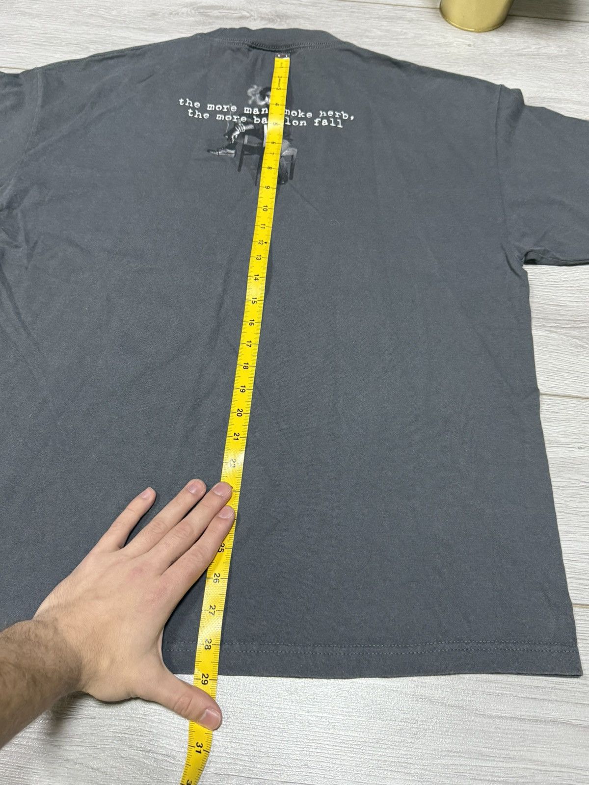 Zion Rootswear Bob Marley USA 2001 vintage Zion tee shirt more man smoke Size US XL / EU 56 / 4 - 8 Thumbnail