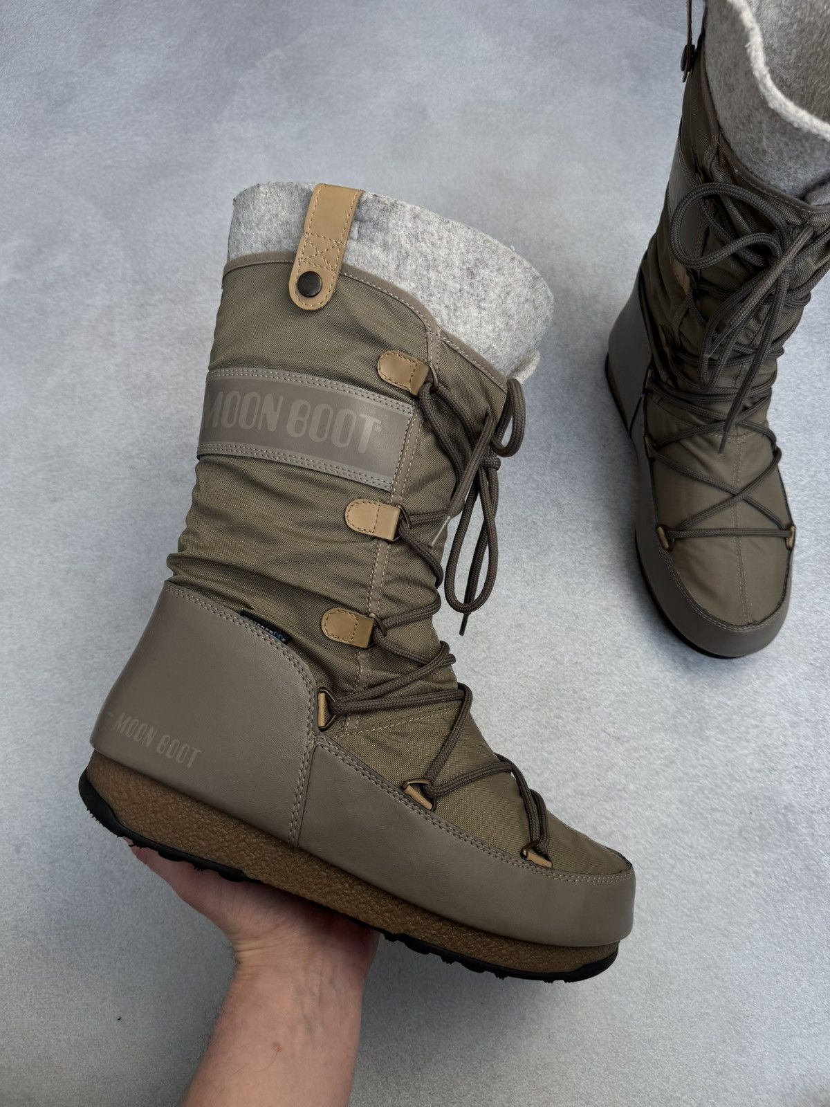 Moon Boot Vintage Moon Boot Waterproof Tecnica Olive nylon Boots 9-9,5 Size US 9 / IT 39 - 6 Thumbnail
