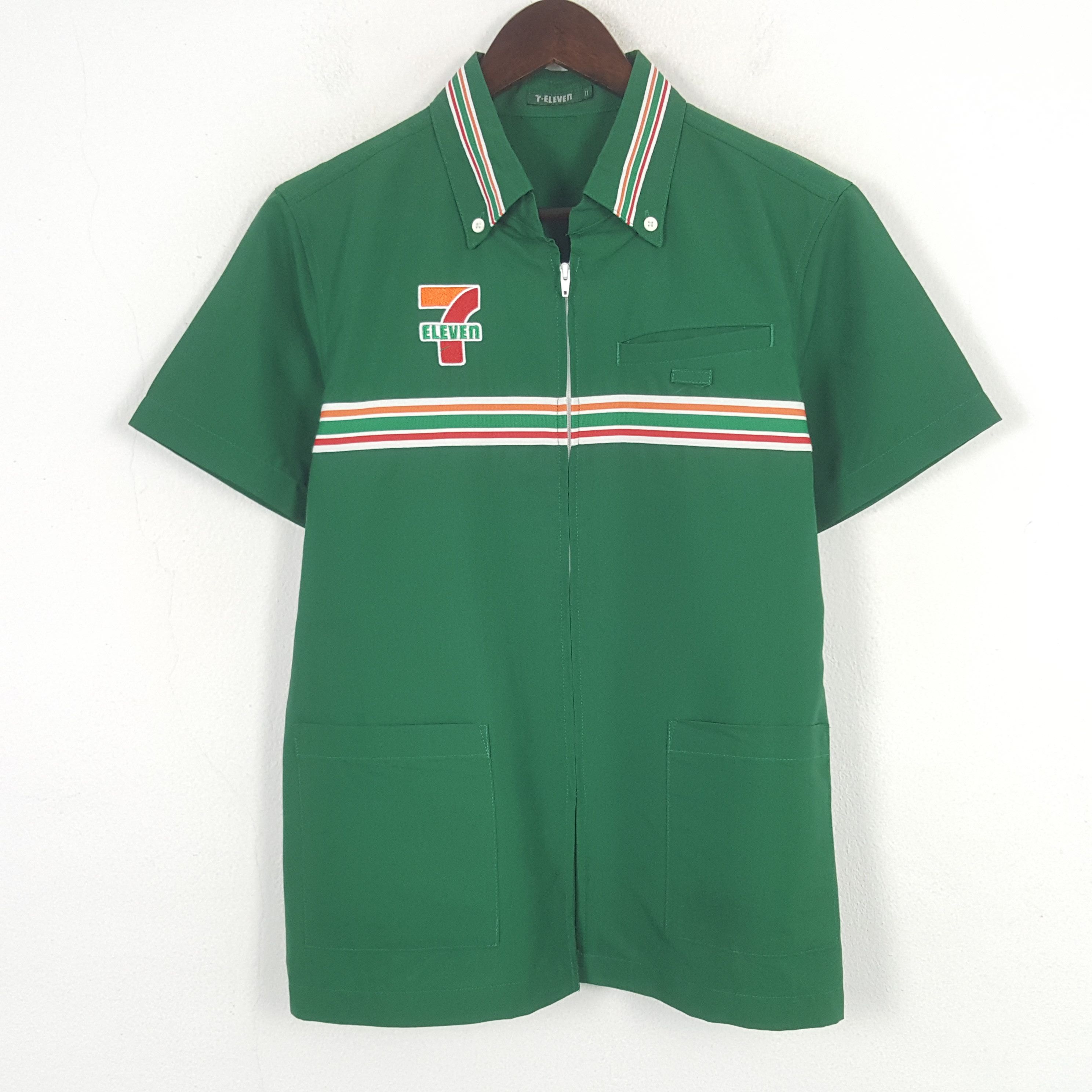 Japanese Brand × Vintage Vintage 7 Eleven Embroidery Logo Worker Jacket C276N77 Size US S / EU 44-46 / 1 - 3 Thumbnail