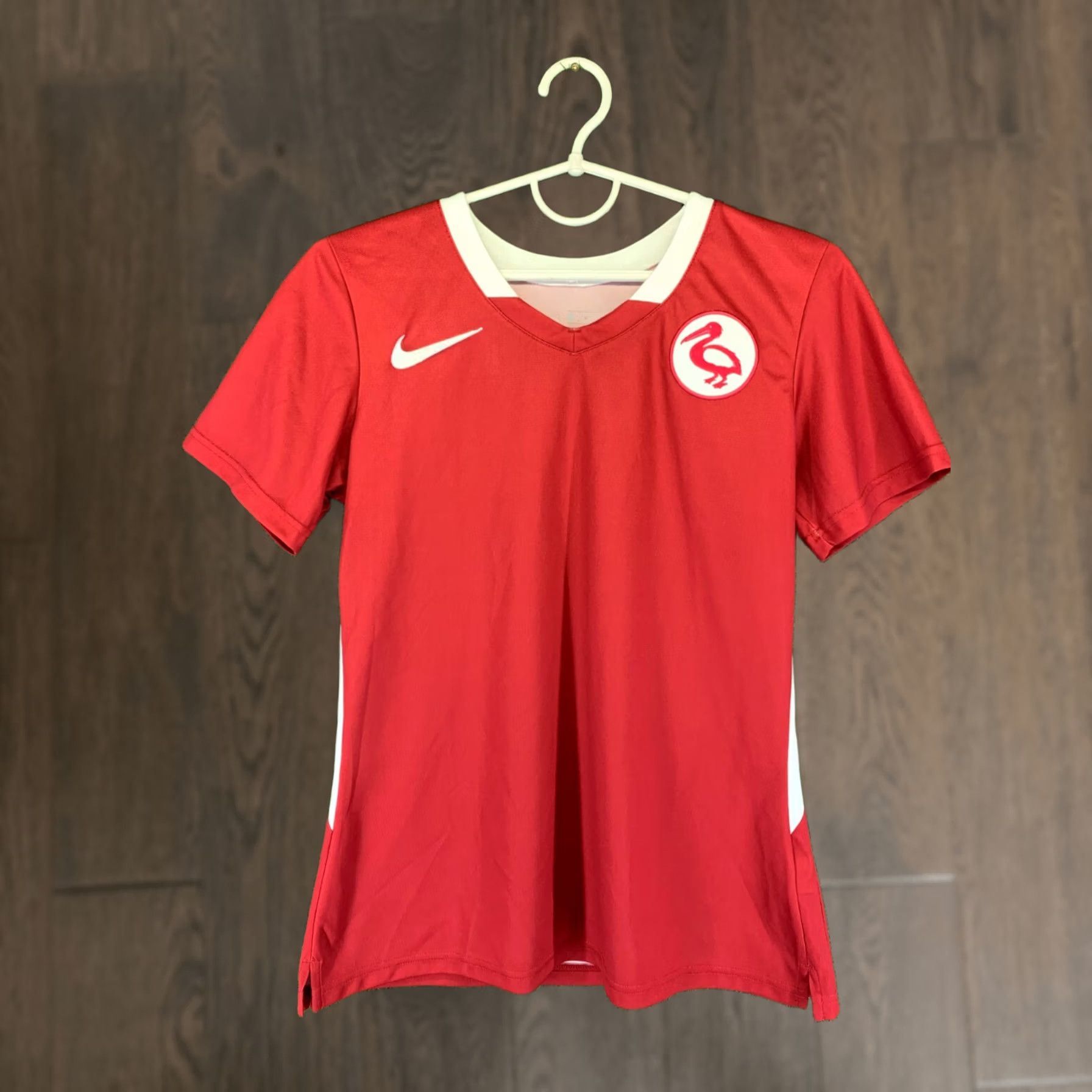 Nike NIKE Dri-FIT WOMEN SHIRT T-SHIRT JERSEY SIZE M Red and White Football Soccer Template Casual Size M / US 6-8 / IT 42-44 - 1 Thumbnail