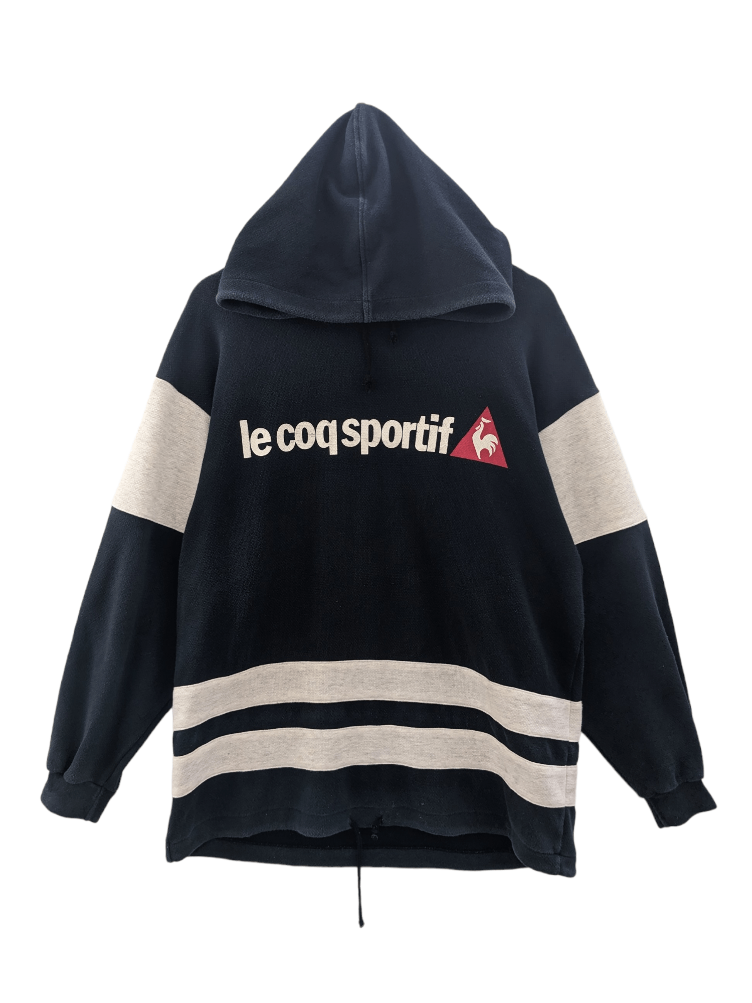 Le Coq Sportif × Vintage Vintage Le Coq Sportif Spellout Pullover Hoodie Size US L / EU 52-54 / 3 - 1 Thumbnail