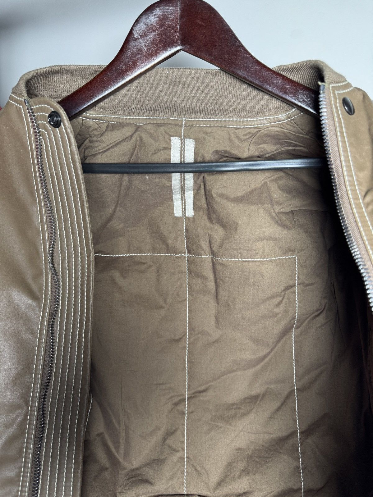 Rick Owens Drkshdw Rick Owens DRKSHDW Caramel Leather Bomber Jacket – FW17 Size US S / EU 44-46 / 1 - 8 Thumbnail