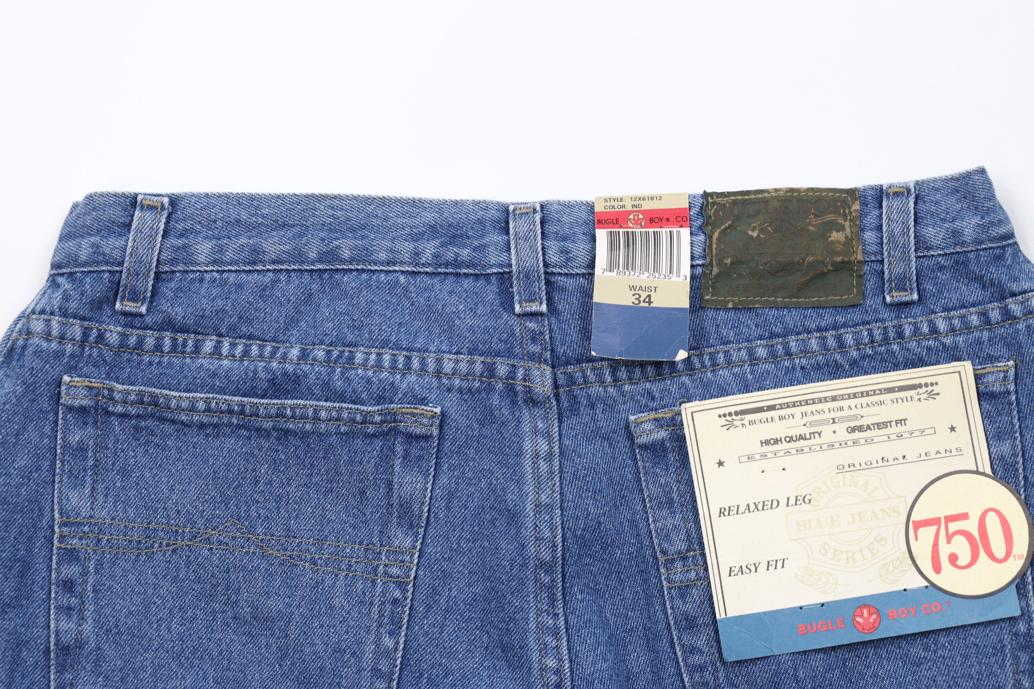 Vintage Deadstock Vintage 90s Streetwear Fit Denim Jean Shorts Jorts Size US 34 / EU 50 - 10 Thumbnail